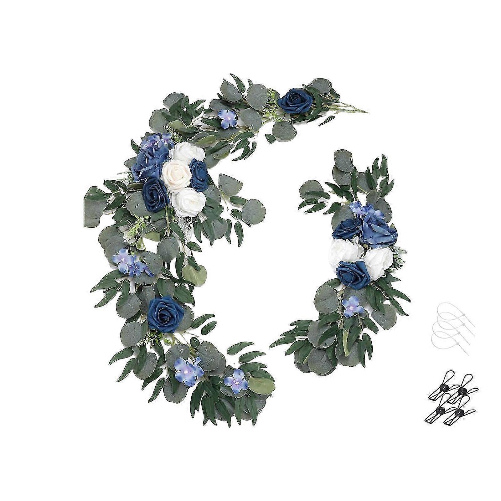 Wedding Arch Flower Ceremony Backdrop Reception Realistic Long-lasting Plastic Real Touch Easy To Use Floral Swag