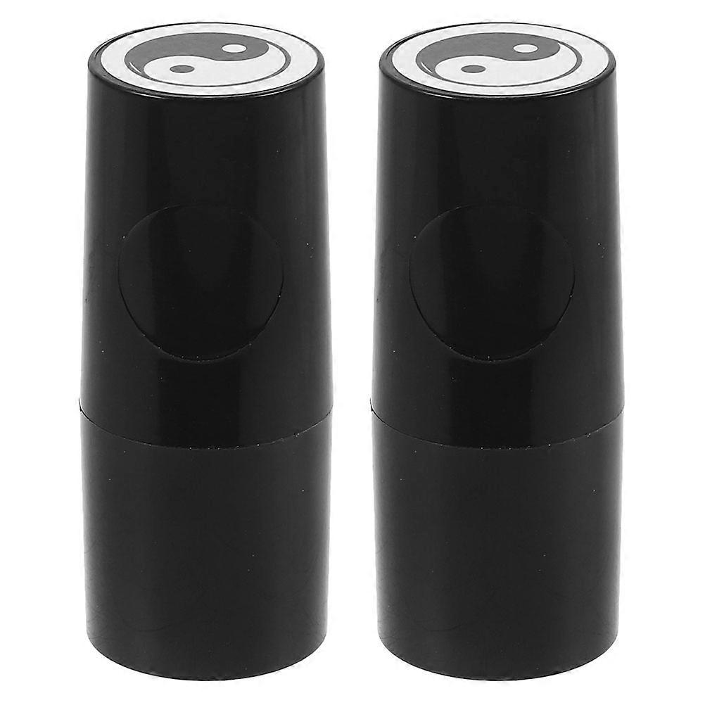 Golf Ball Marker Stamp Black Plastic for 4Pcs Reusable Golf Accessories