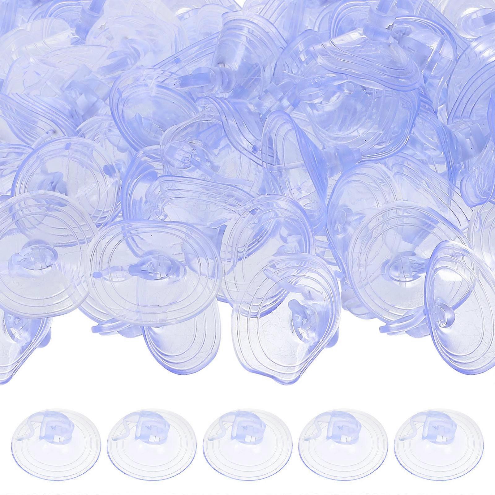 Suction Cup for Glass Window Windshield Sunshade Car Use Transparent Pvc for Window Attachment 100Set