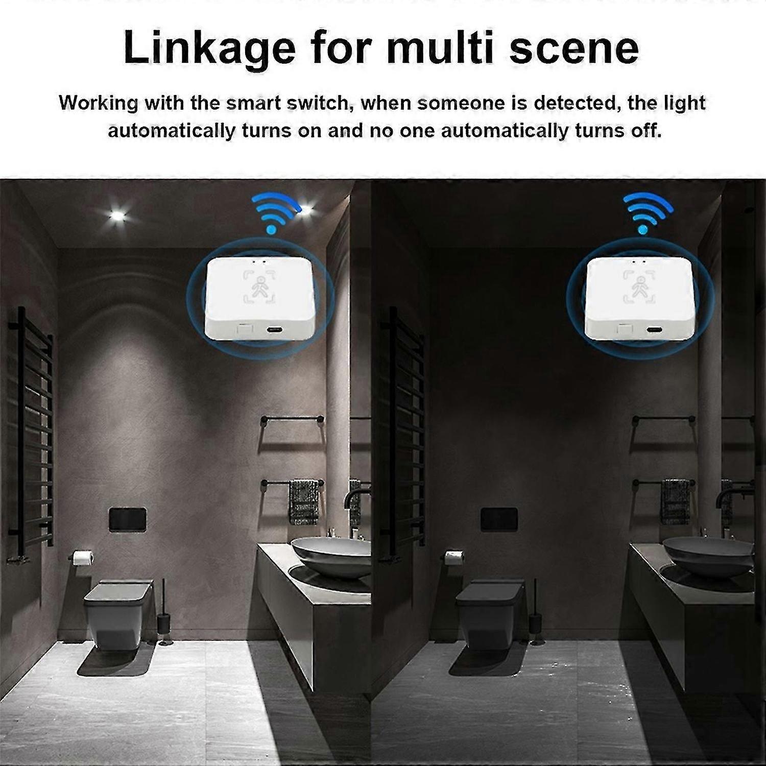 Tuya Zigbee Human Presence Detector Smart Human Body PIR Sensor MmWave Radar Microwave Motion Sensor