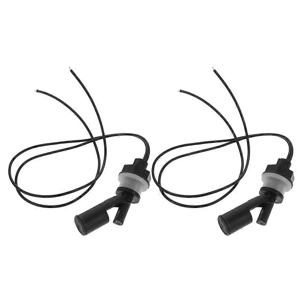 Side Mounted Liquid Float Switch for Water Level Control 4Pcs Black