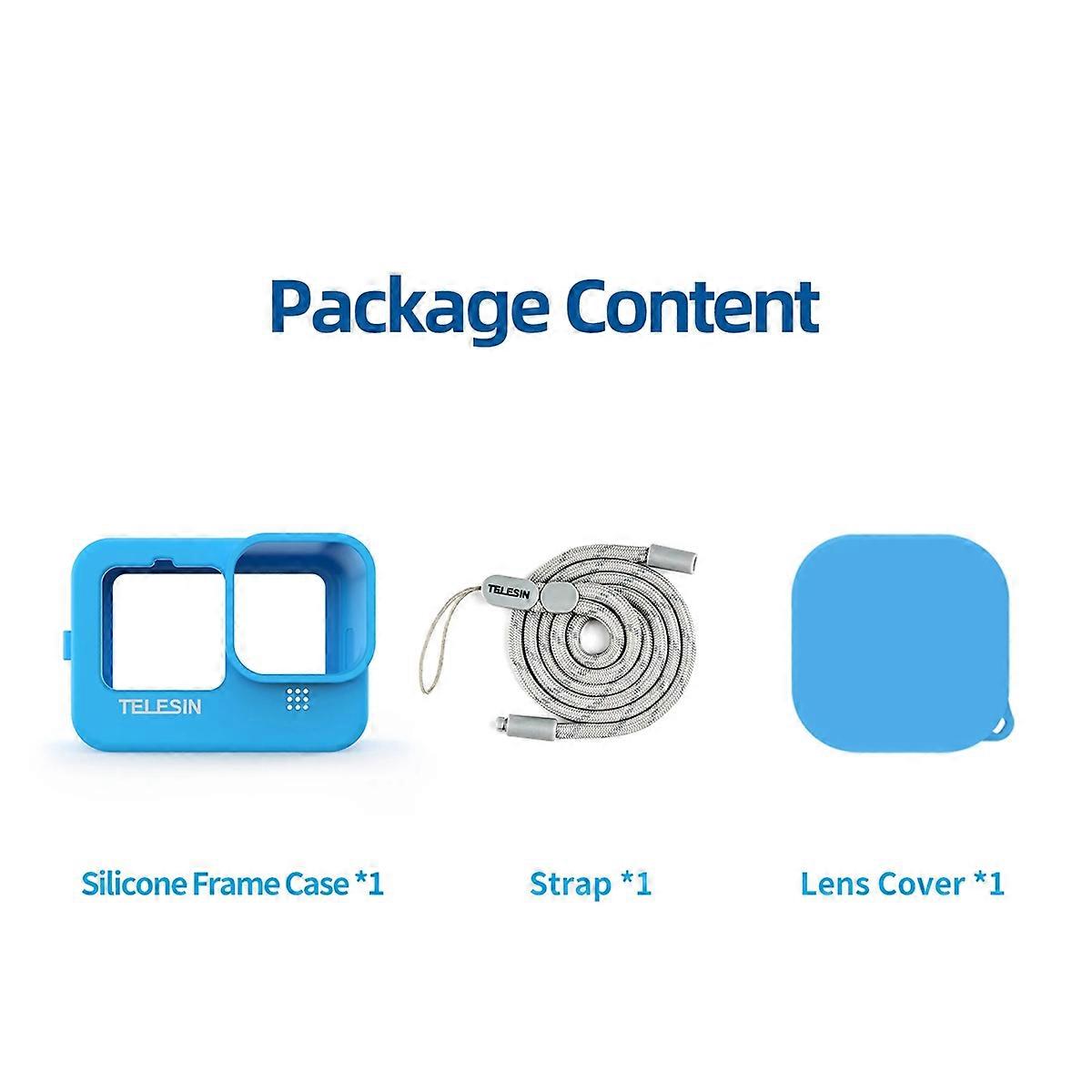 Soft Silicone Case for 10 Lens Cap Camera Parts Blue