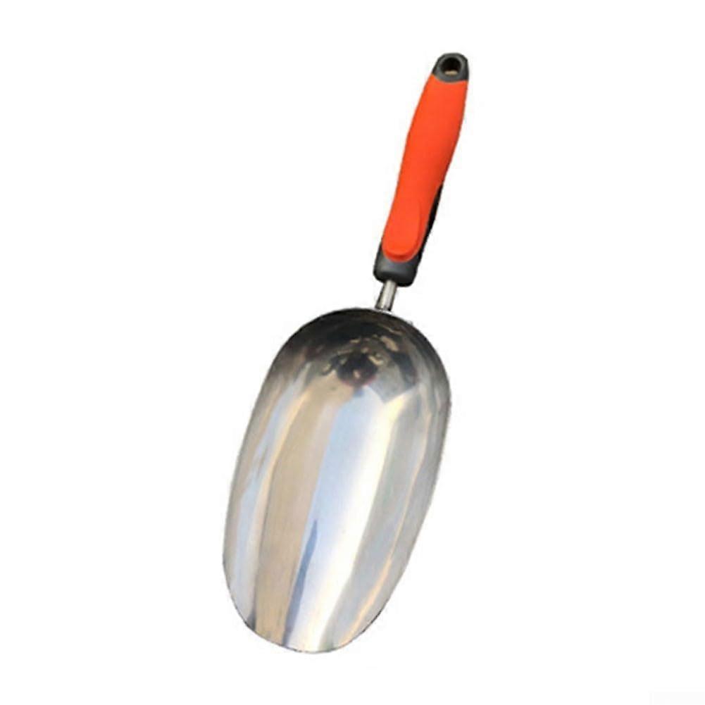 Stainless Steel Potting Scoop With Cozy Ash Wood Handle For Gardening And Planting Tasks Model 3