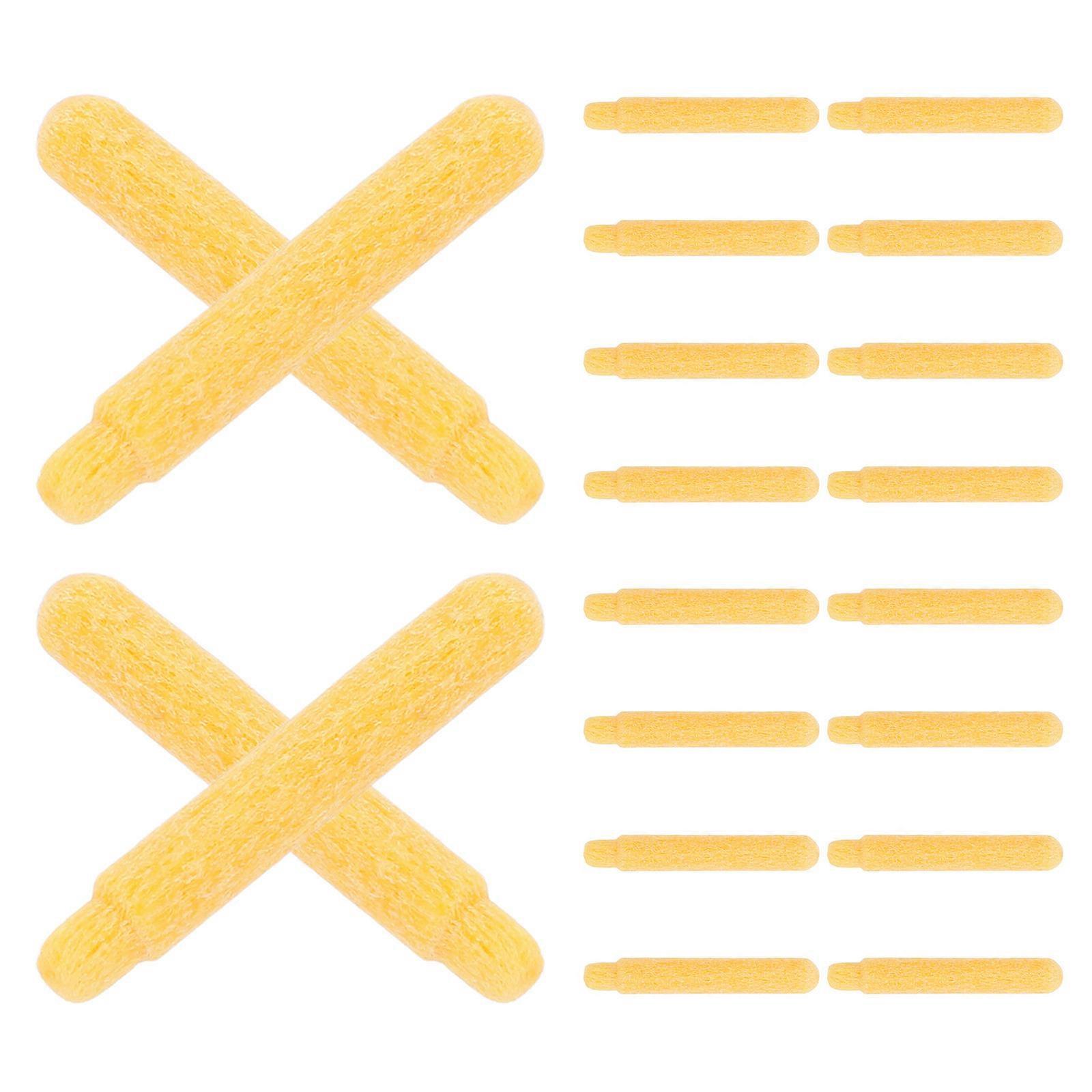 Refillable Paint Marker Pen Nibs for Precise Painting 100Pcs Yellow