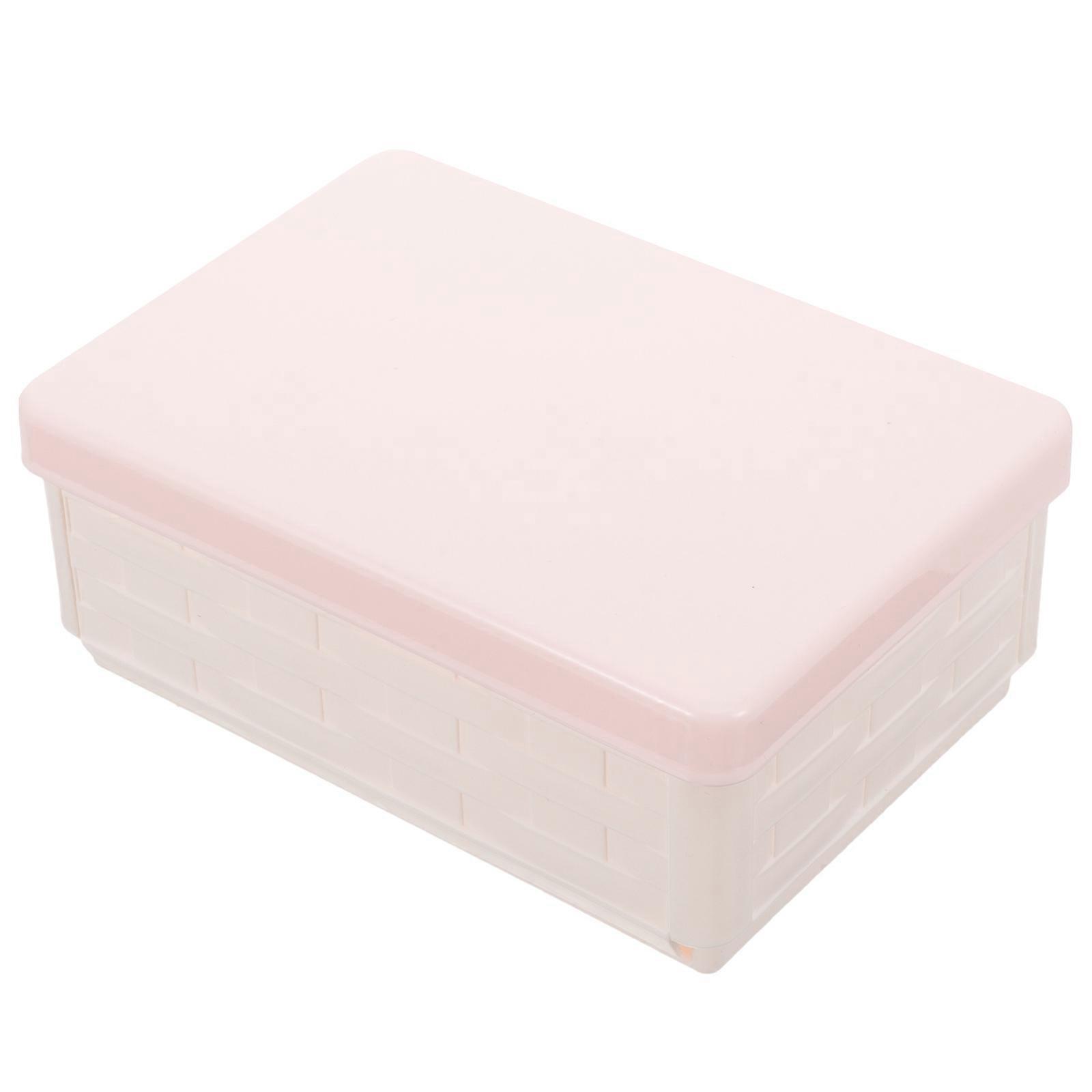 Multipurpose 2Pcs Plastic Storage Box Simple Design For Home And Office Organization Multi Color Options