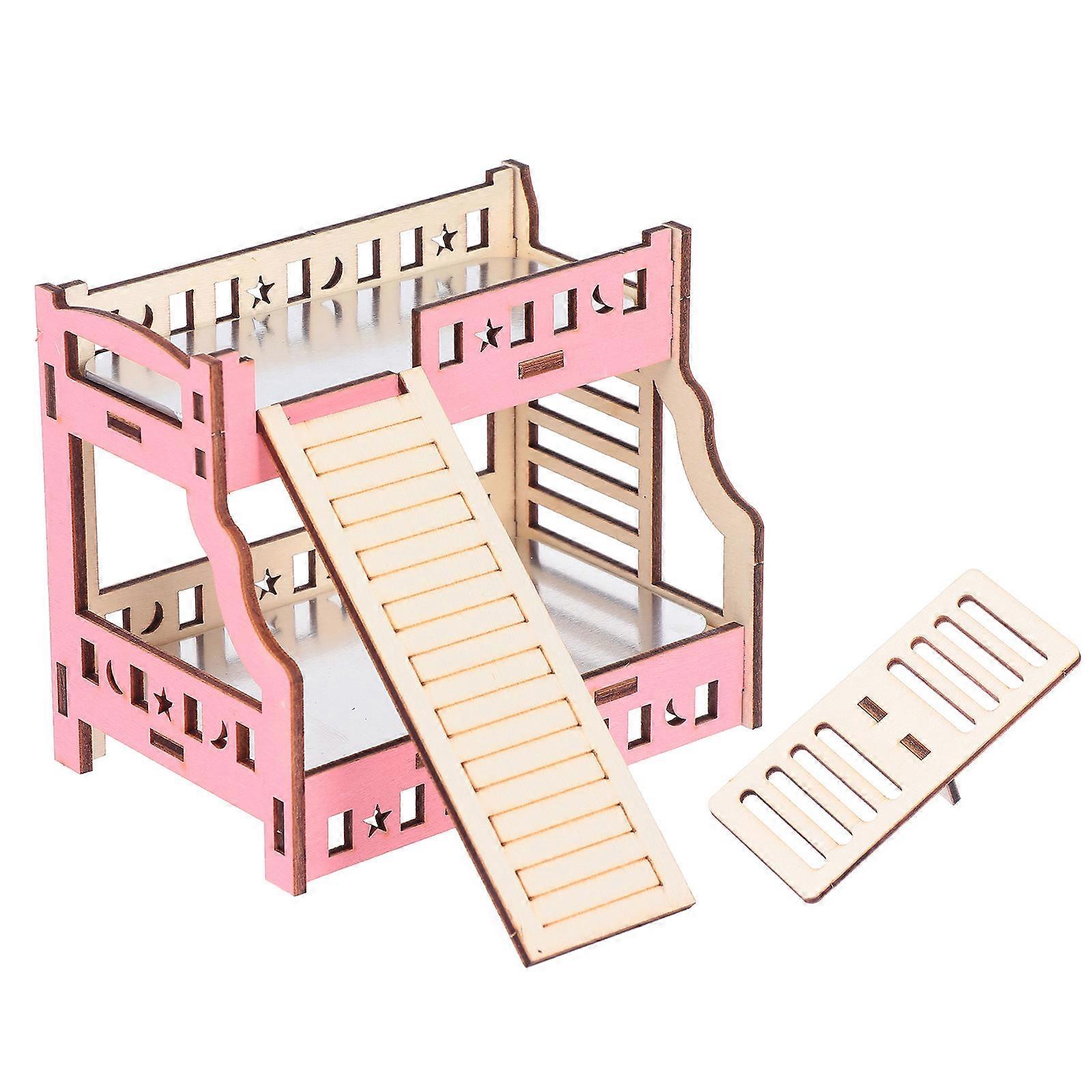 Hamster Cooling Bed for Pets 2-Layer Bed House Toy with Ladder