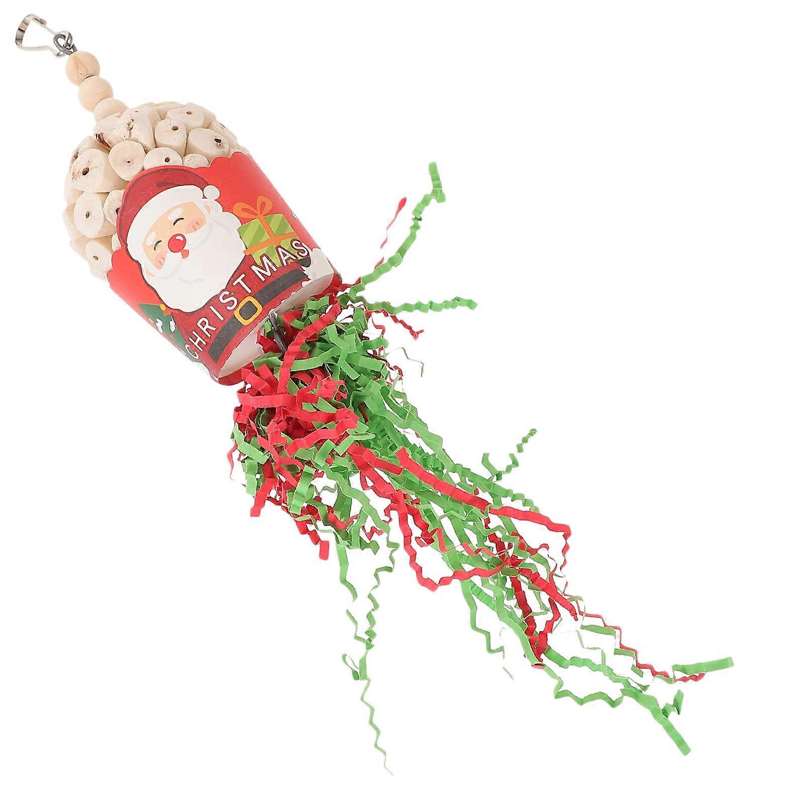 Hanging Birdcage Plaything For Parrots Assorted Color Prevent Cage Biting 3Pcs