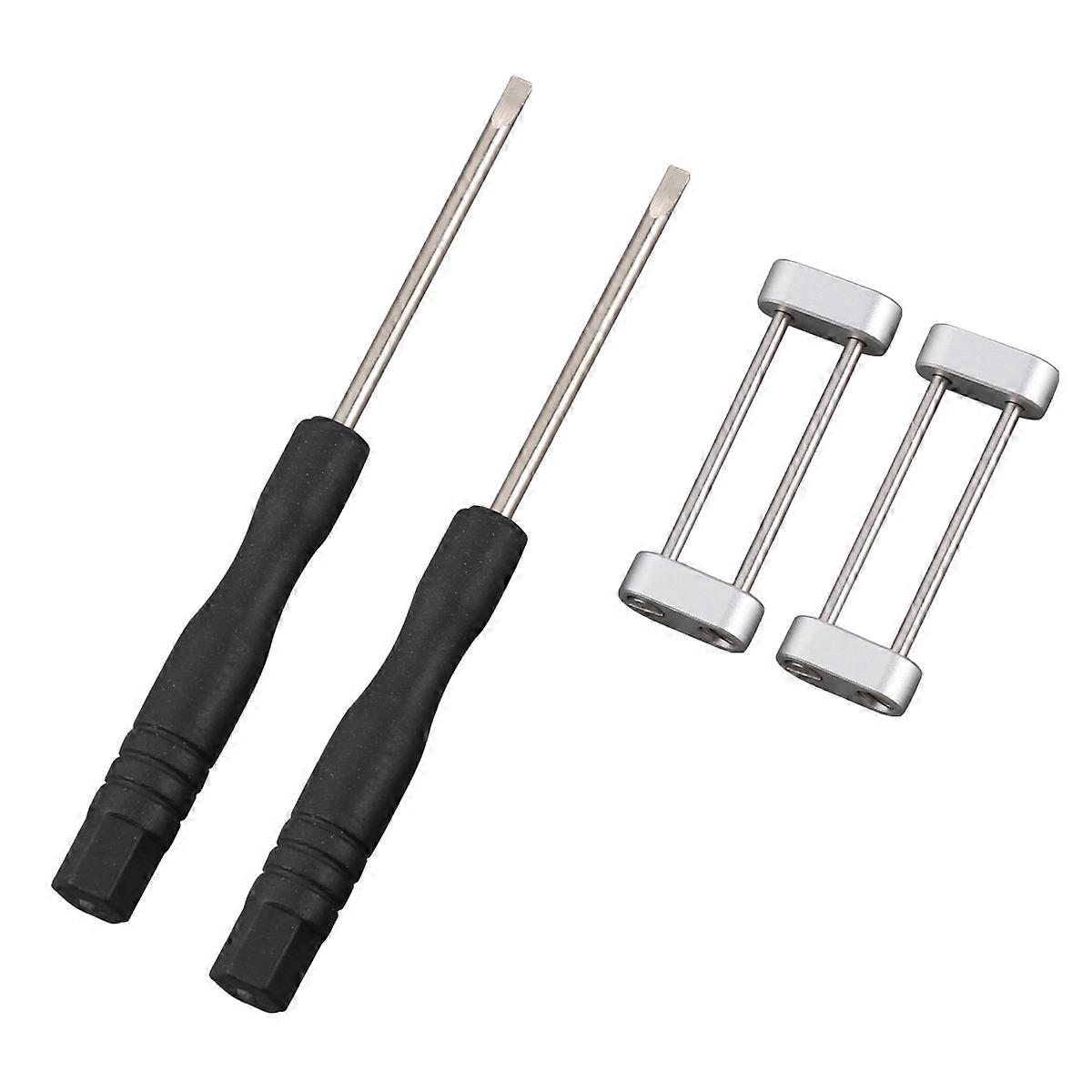 Watch Strap Connecting Ring Silver Set for Watch Including Screwdriver Tool