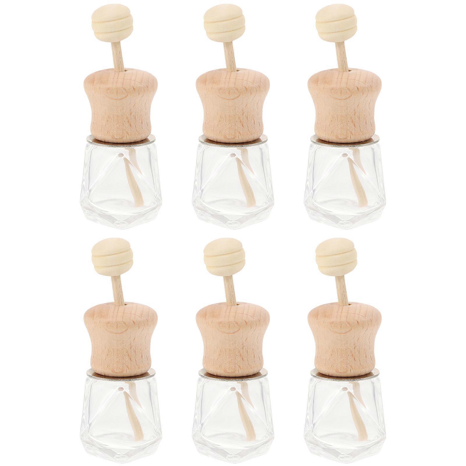 Fragrance Bottle Wooden Lids for 12Pcs Car Diffuser Containers