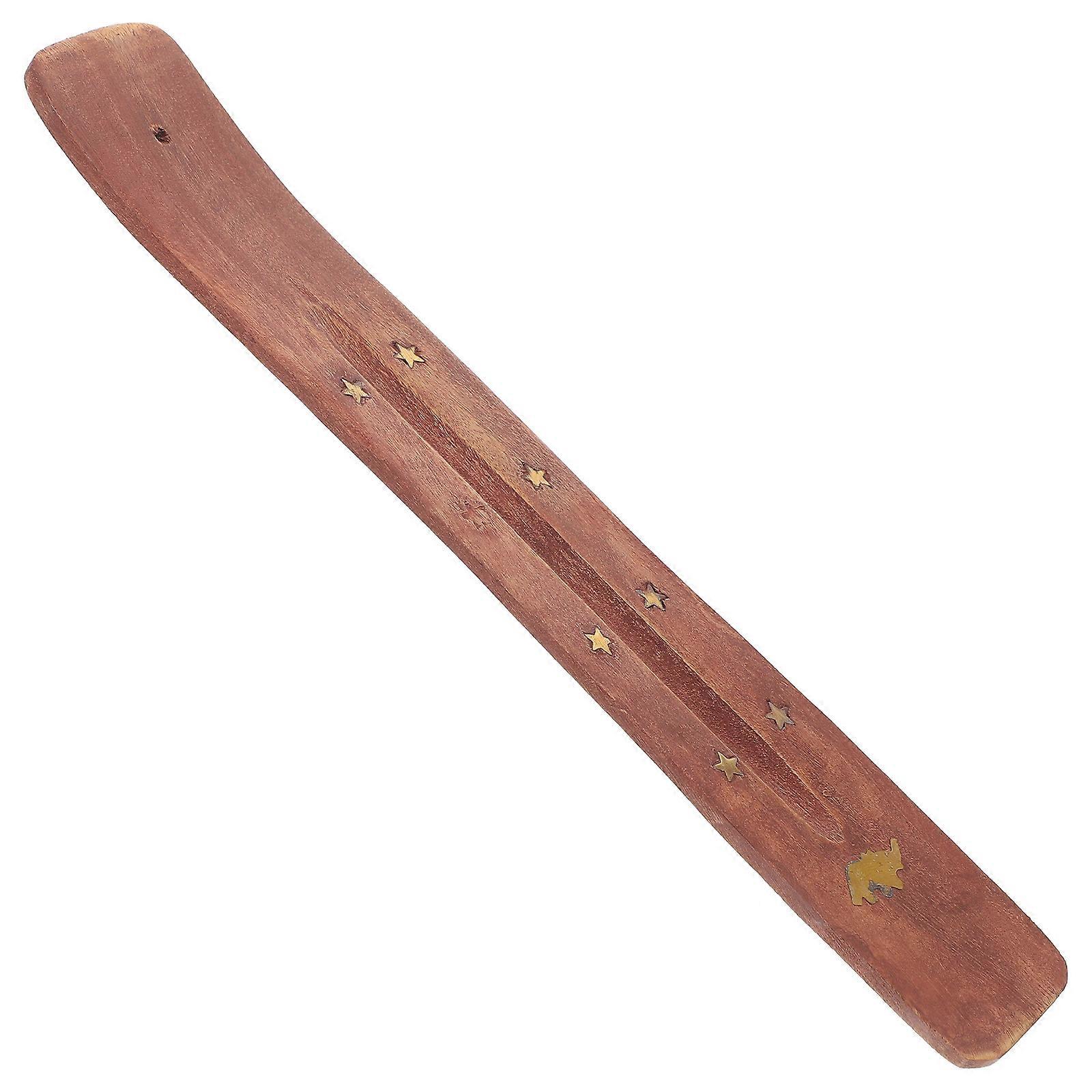 Wooden Incense Stick Burner Holder for Daily Use 2Pcs Retro Decorative Set