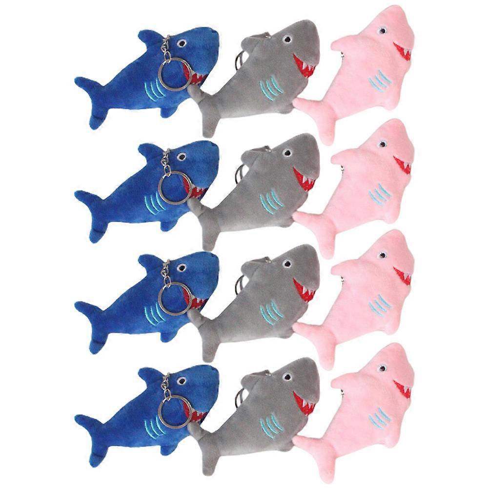 Decorative Shark Keyring Key Holder Birthday Party Ocean Theme Assorted Color 60 Pcs