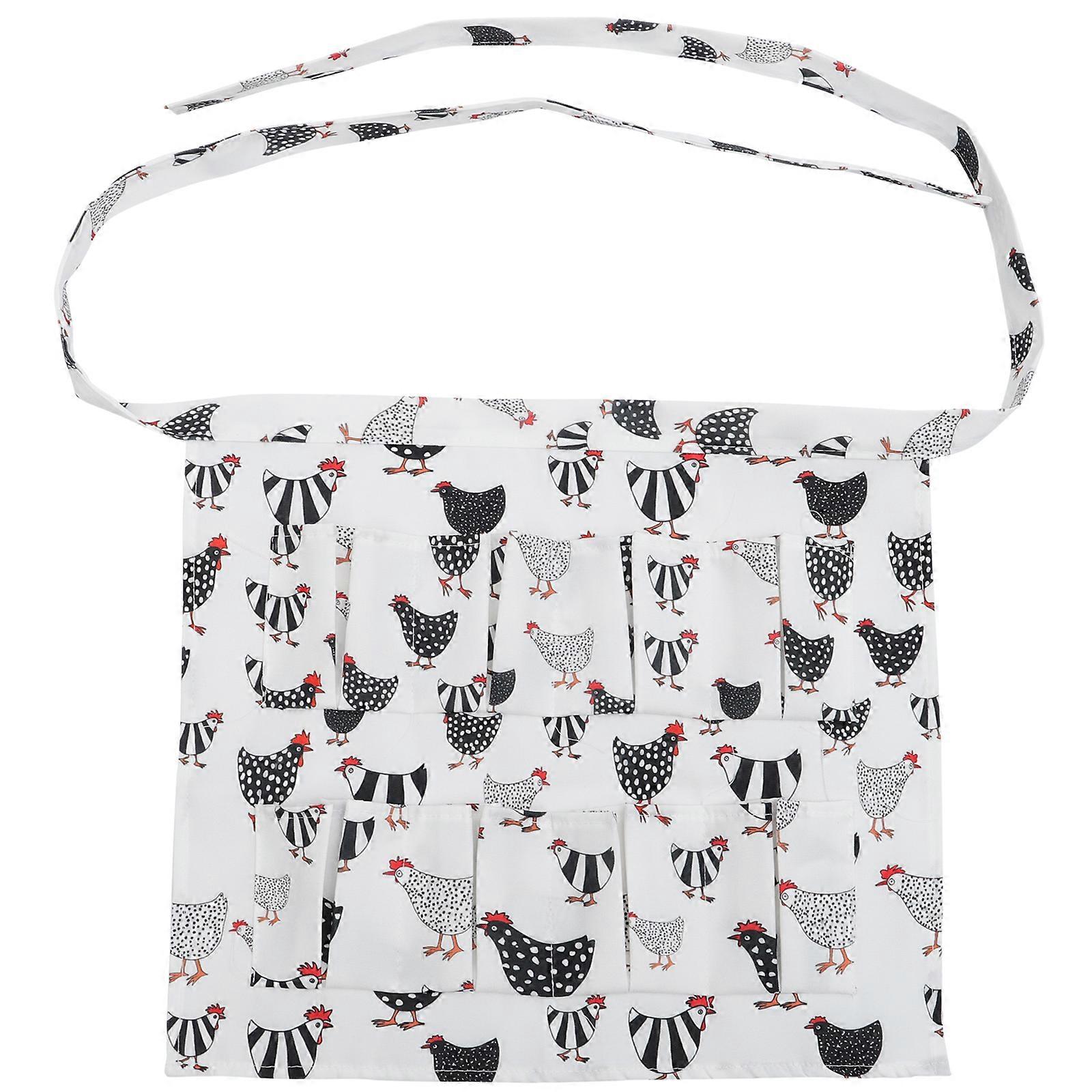 Egg Holder Apron for Kitchen Work 3Pcs Pocket Apron Cloth Set