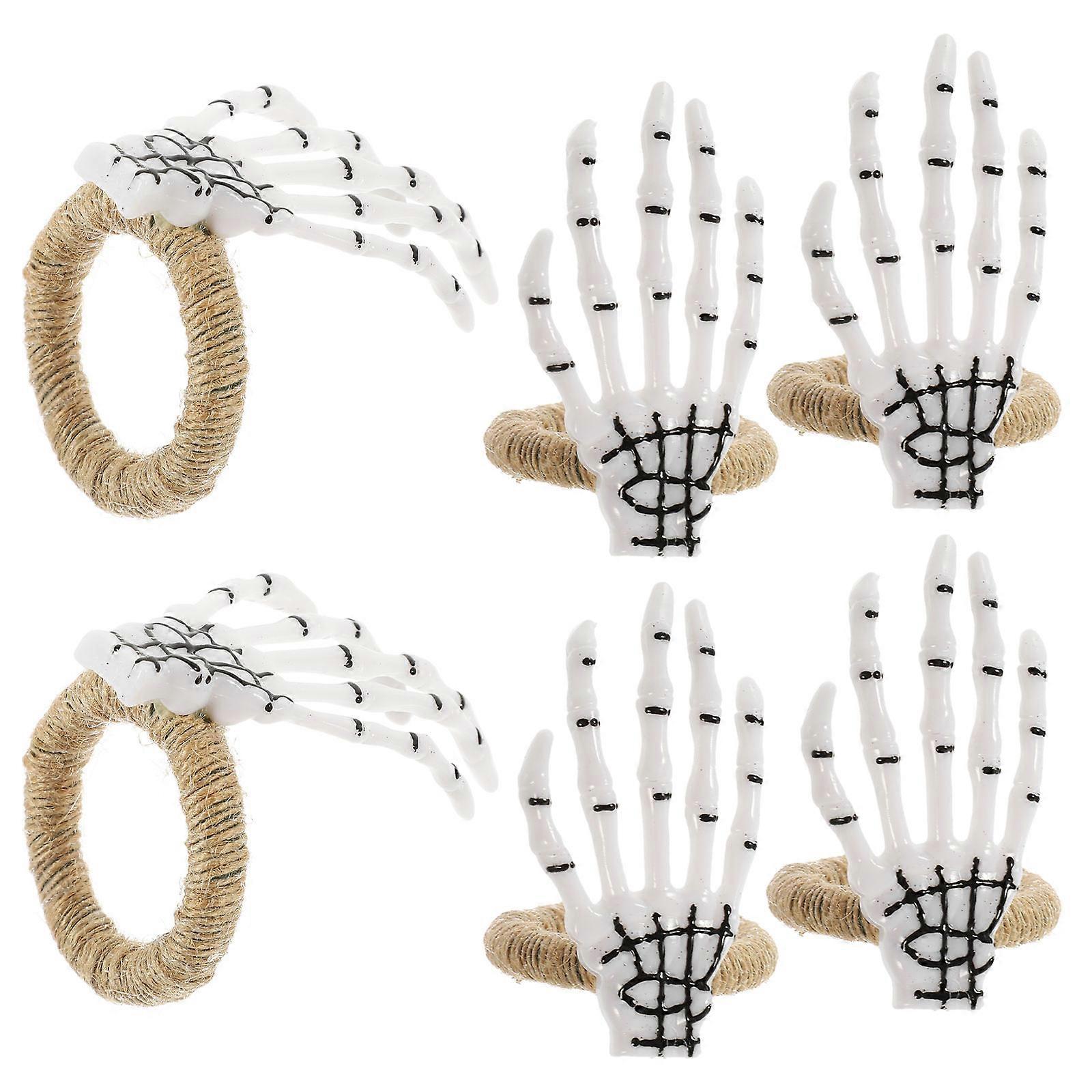 Ghost Hand Napkin Holders 18 Pcs Decorative Rings Ideal For Party Restaurant Festive Table Setting