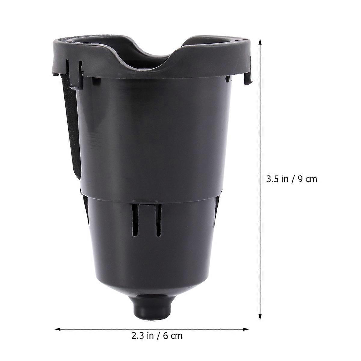 Coffee Filter Cup Strainer for Cafe 2Pcs Coffee Machine Black Capsule