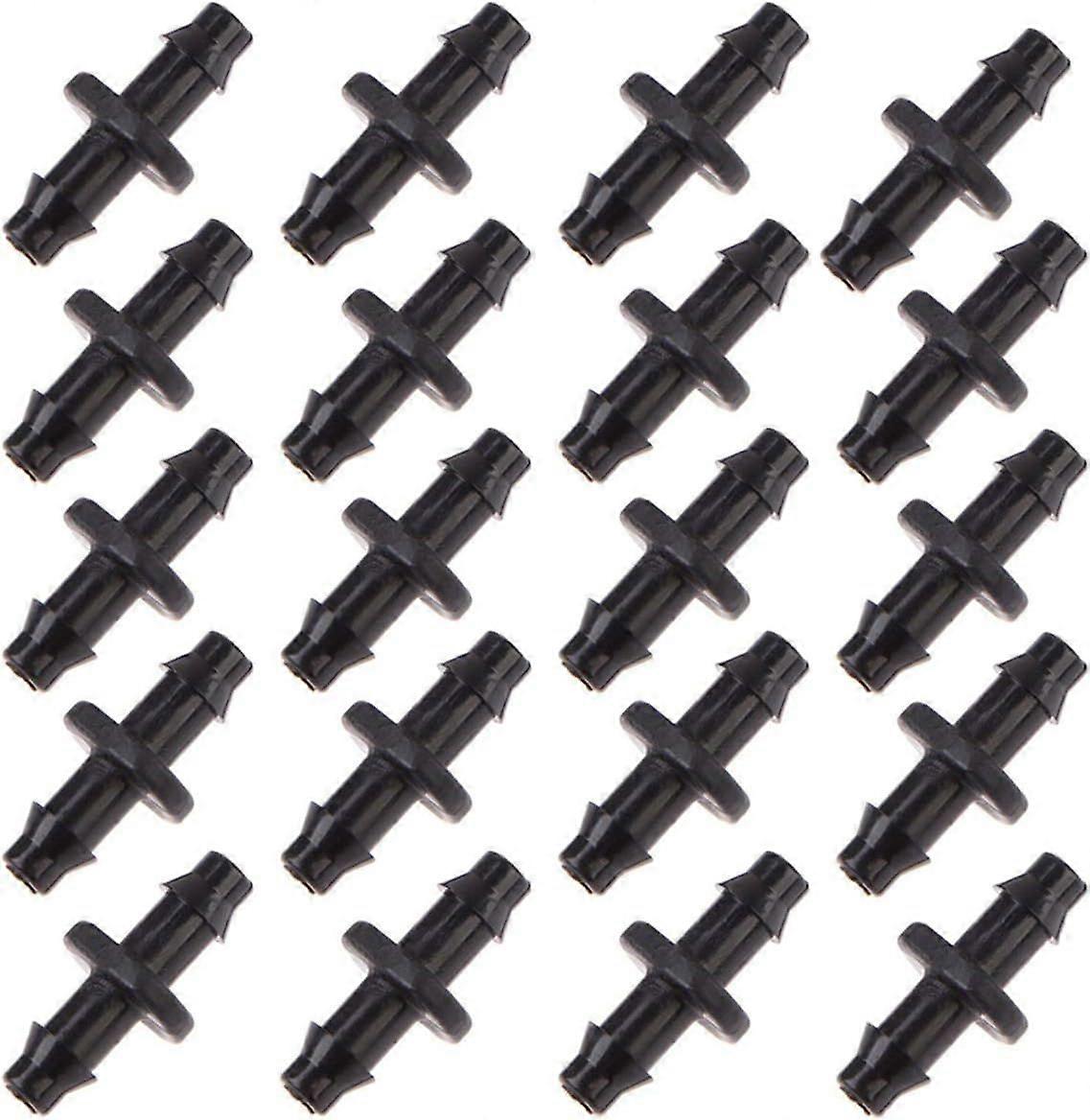 100 pieces (double barb coupling) for 4/7 mm lawn irrigation