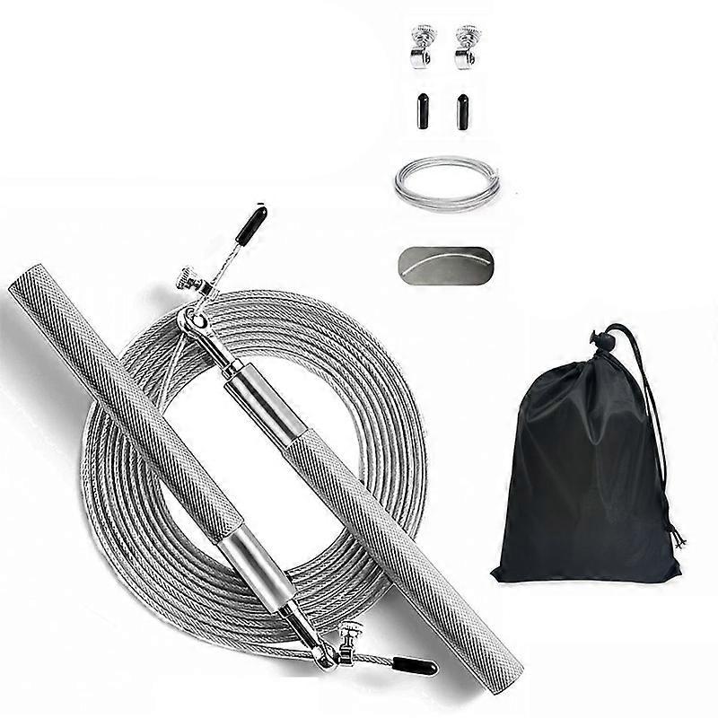 Ensemble de cordes à sauter en fil dacier INF 1.2 avec corde supplémentaire et sac de rangement idéa