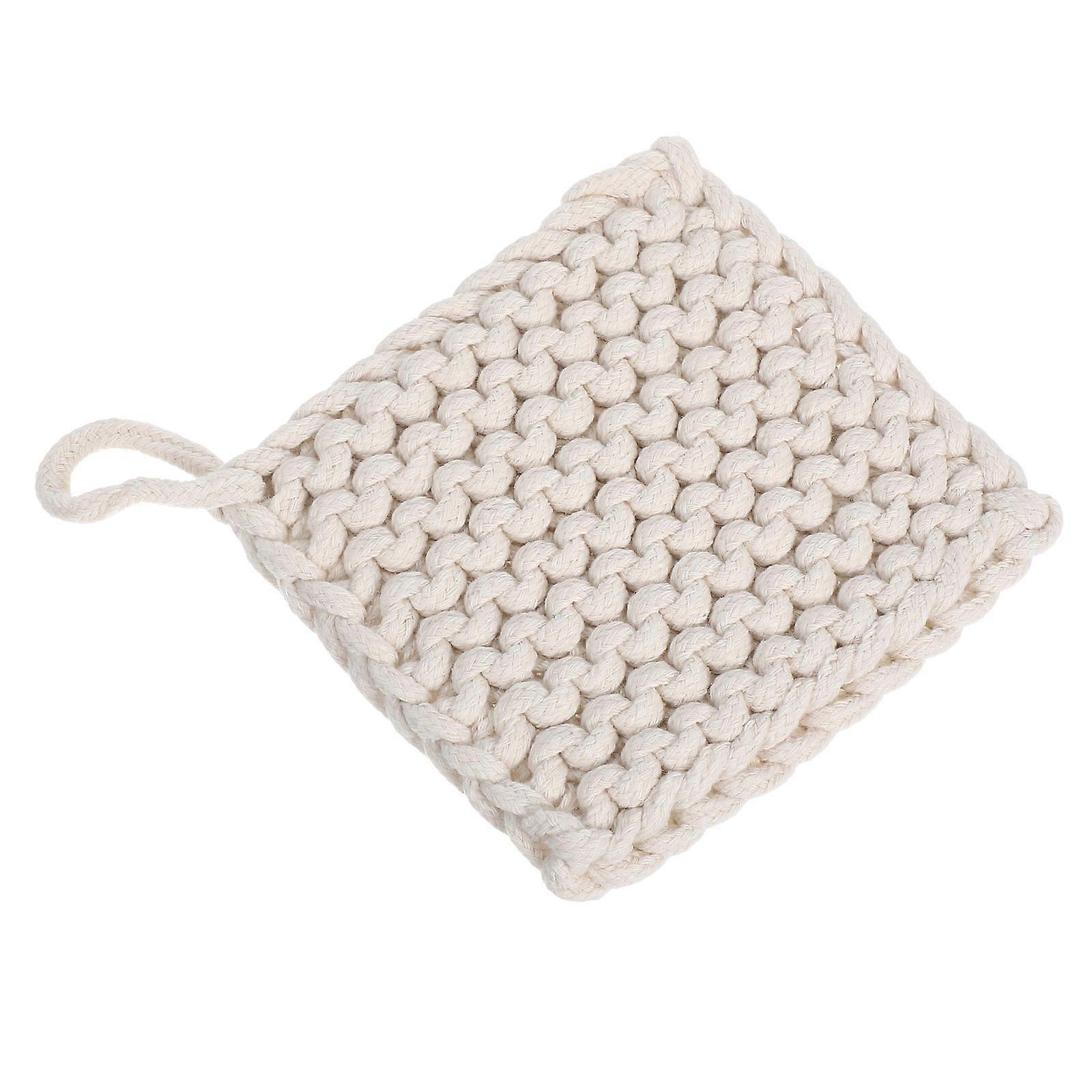 Woven Trivets For Hot Dishes Cotton Mat Insulating Table Protector 1Set