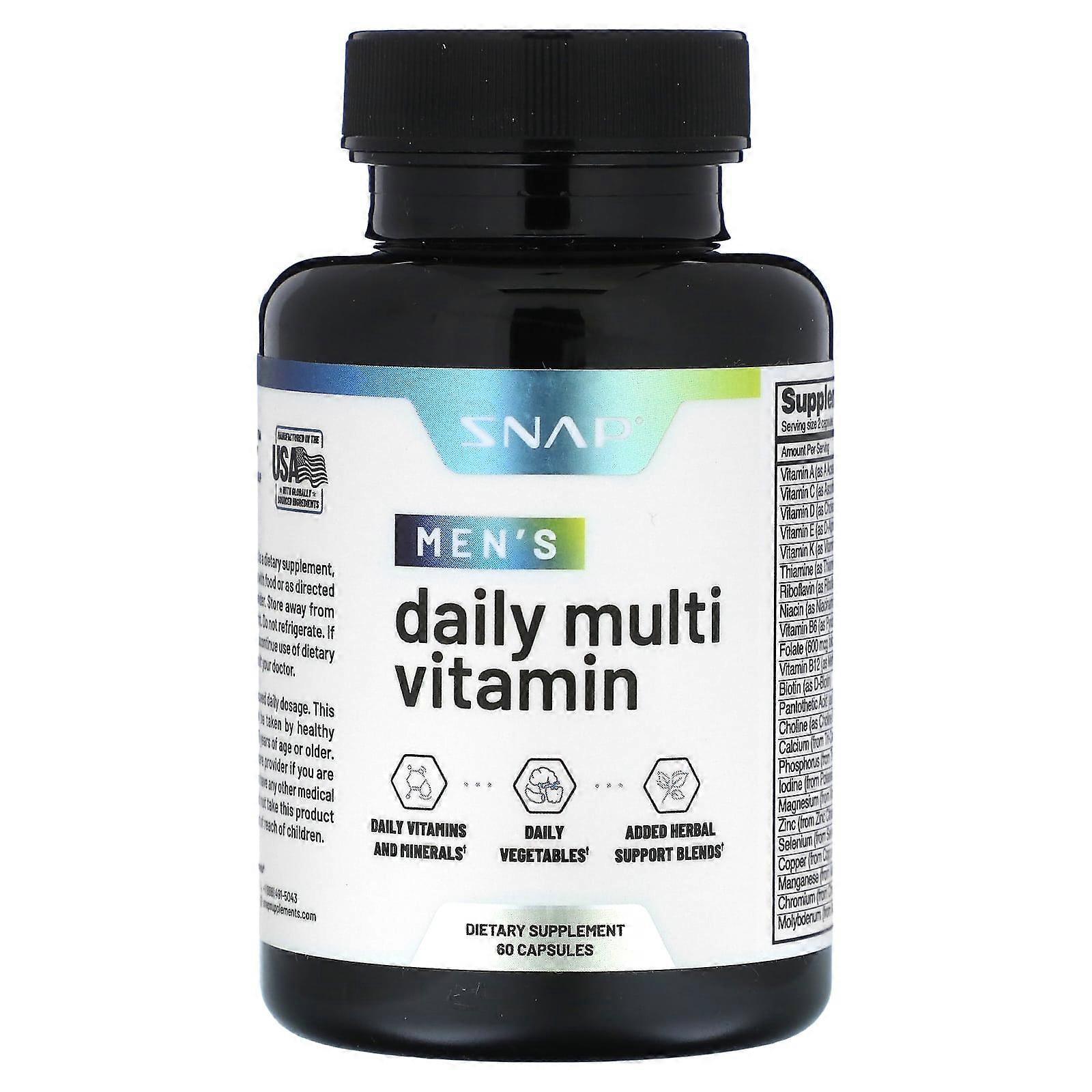 Men's Daily Multi Vitamin, 60 Capsules