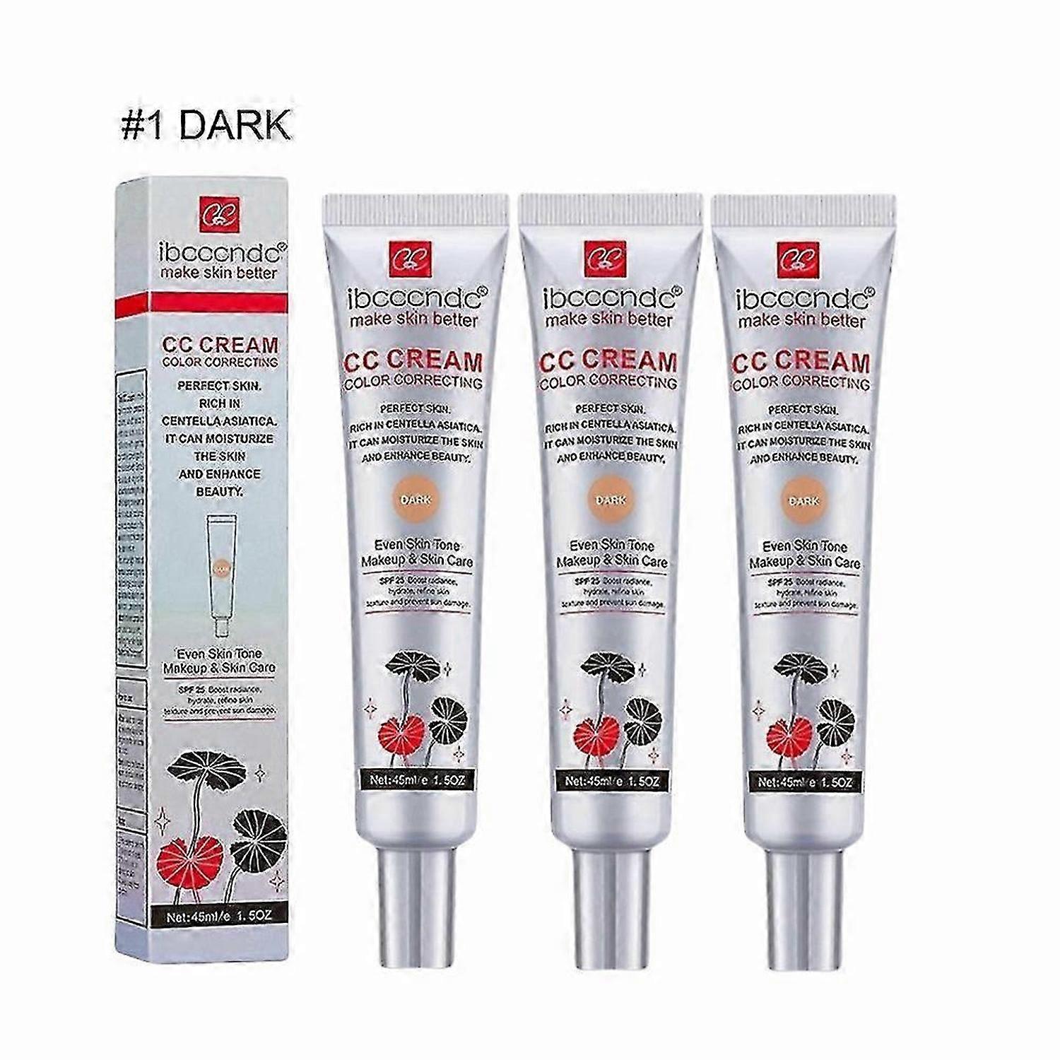 1-3X CC Cream with Centella Asiatica Color Correcting CC Cream Lightweight Skin