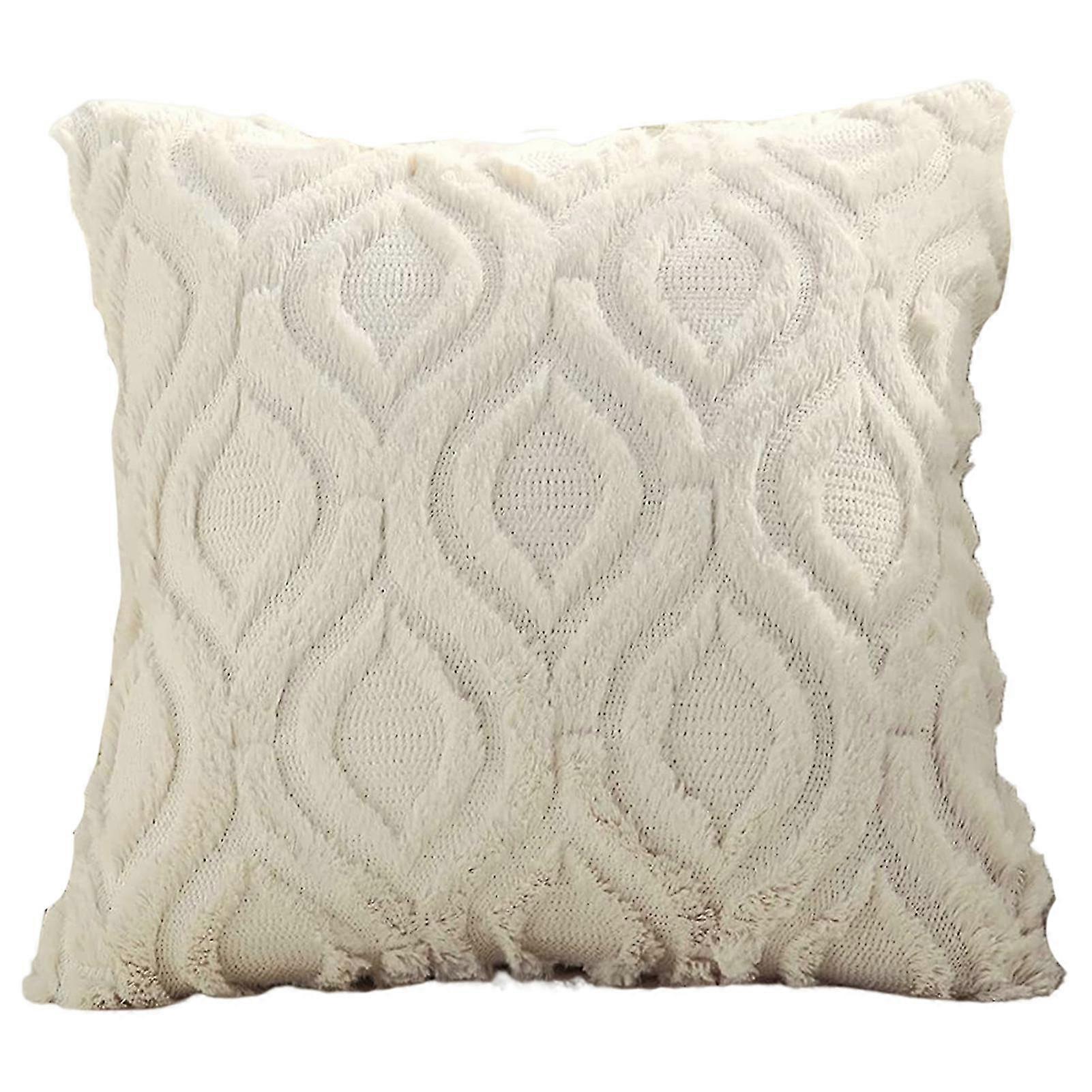 2025 Invisible Zipper Seal Soft Texture Plush Anti-Tear Nordic Style Sofa Pillowcase