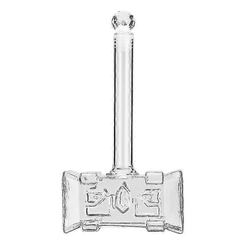 Wine Bottle Creative Hammer Shaped Glass Clear Hip Flask for Bar 25-26s