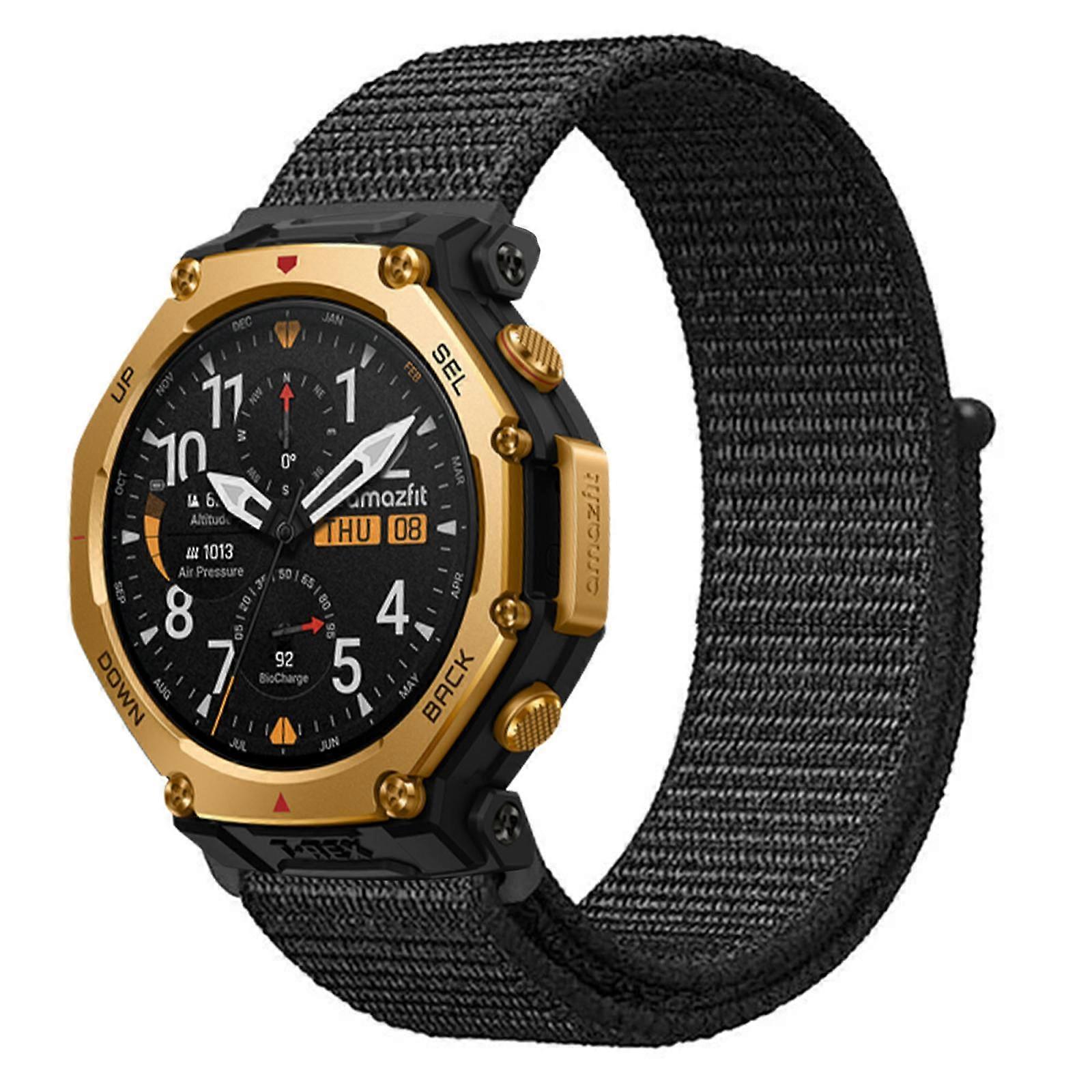 Nylon Hook and Loop Fastener Watch Band For Amazfit T-Rex 3 Pro