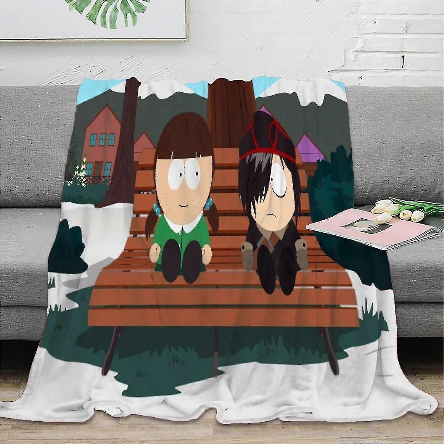 Blanket Warm Autumn/winter Fleece Plush Blanket 3d Print South Park Flannel Blanket Thick Blanket, Silky Soft Fluffy And Warm, Bed Blanket For Autumn 