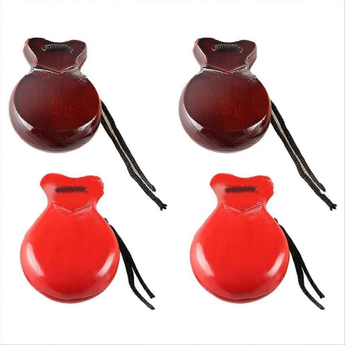 Flamenco-Tanz-Orff-Schlaginstrument Rot & Braun