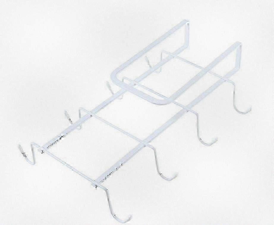 White Kitchen Utensil Hanging Rack for Shelf Mug Holder