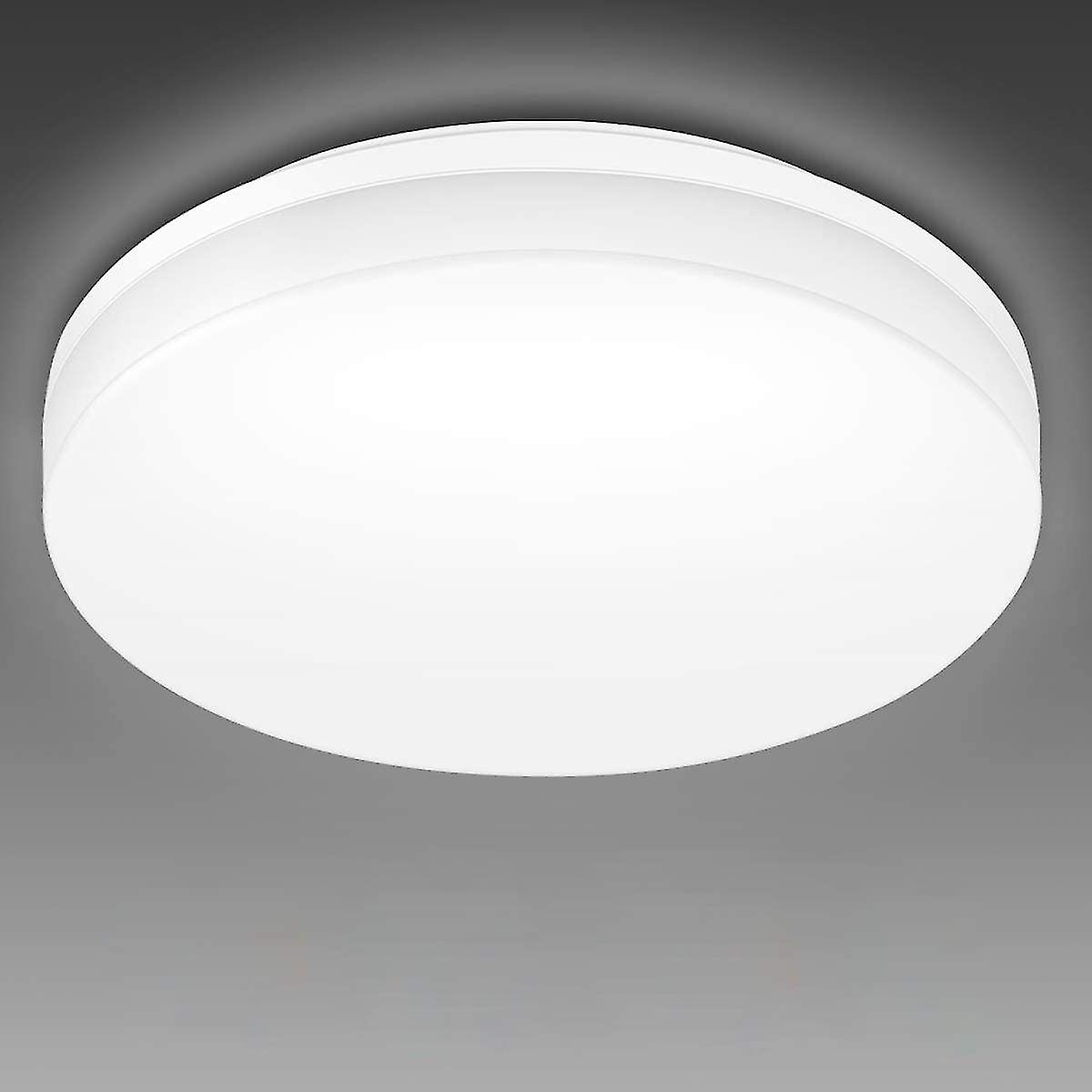 24w Led Ceiling Light, Ip54 Waterproof, Daylight White 5000k, 2400lm Bright Flush Ceiling Light