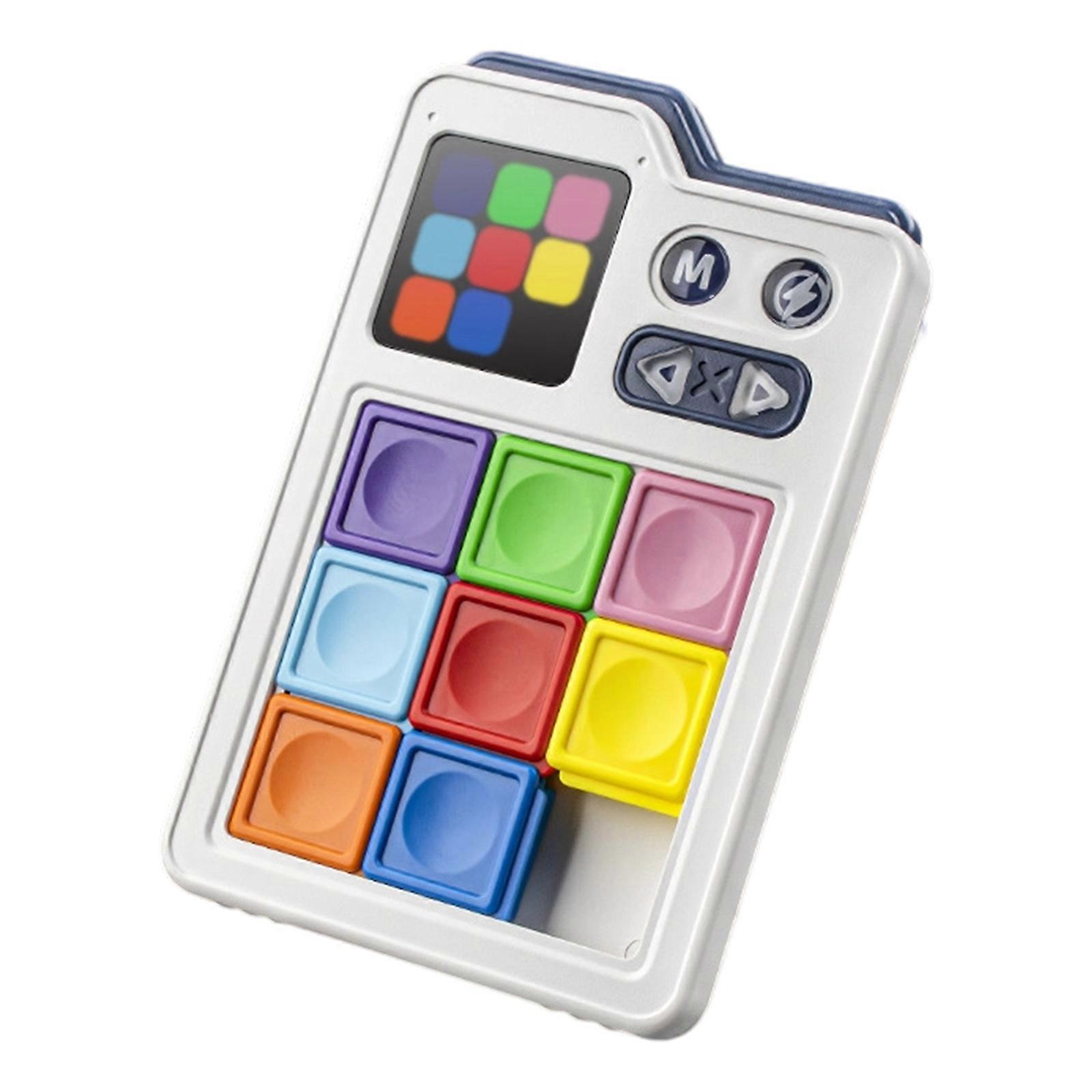 Interactive Electric Slide Puzzle Game Toy With Timed Challenge Educational Hand Eye Coordination Toy For Family Fun Multicolor