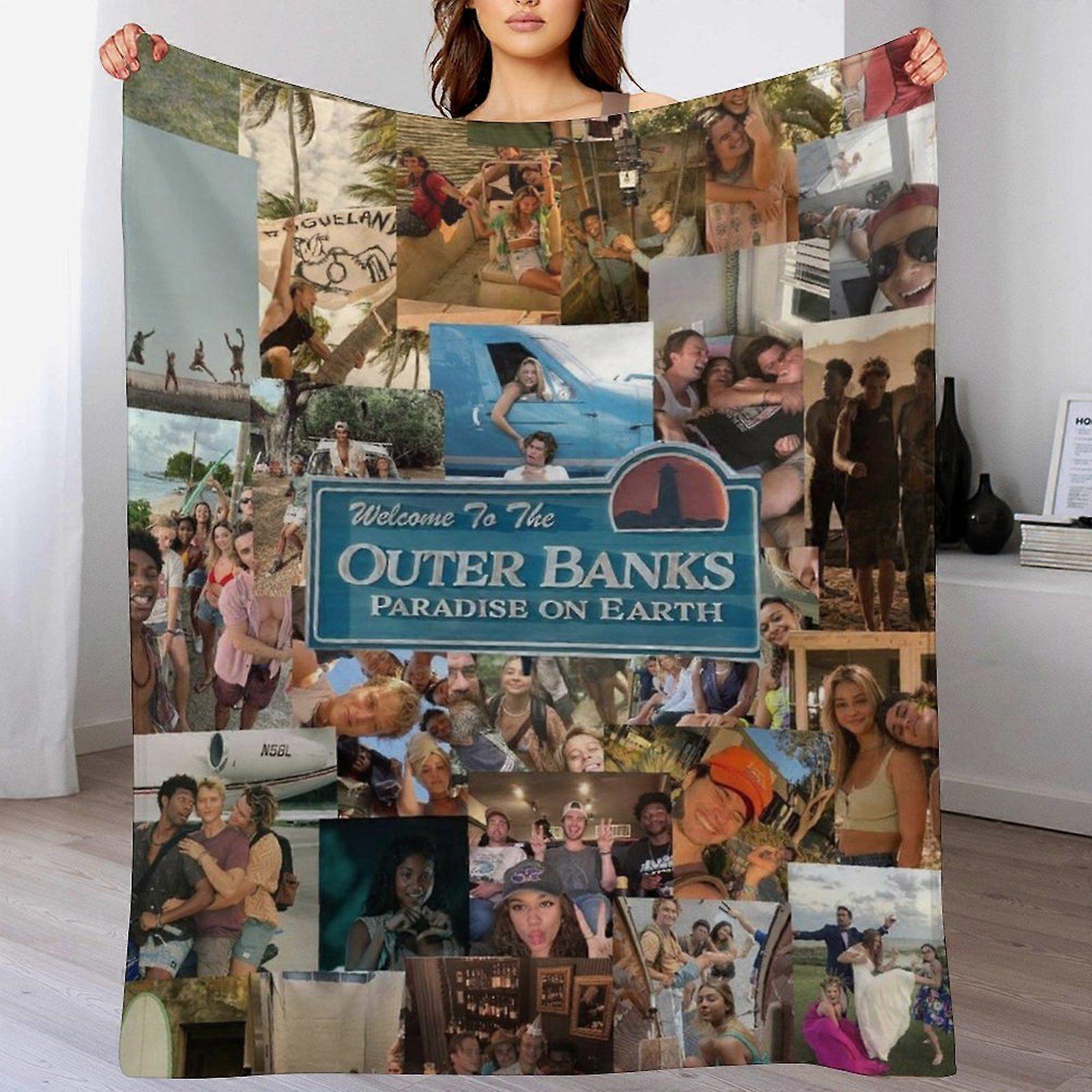 Outer Banks Holdbart, blødt tæppe til sofa, bil, udendørs, hyggeligt, foldbart, let, hudvenligt