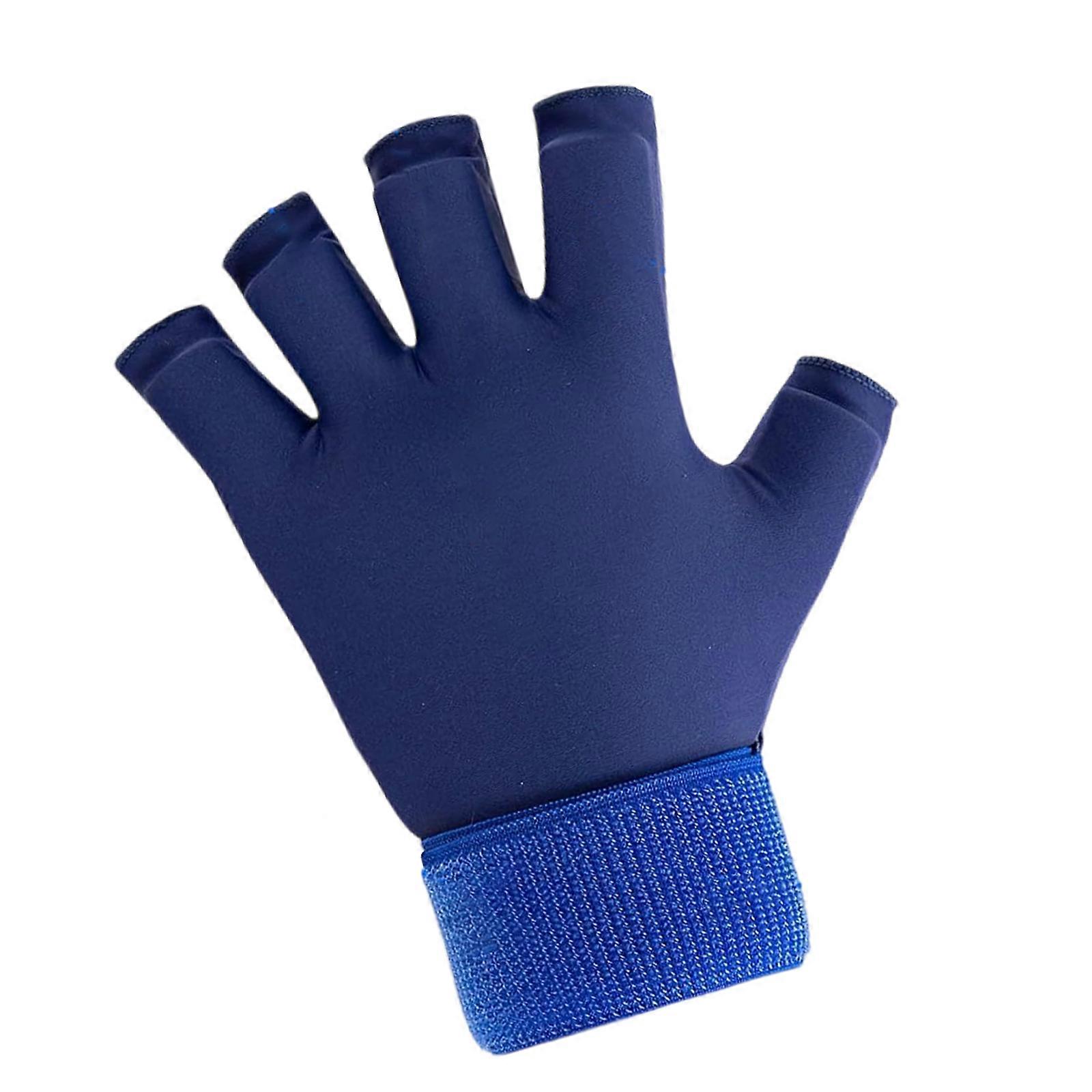 שרוול לשורש כף יד קירור מהיר כפפת טיפול חם וקור להקלה על כאבי מפרקים נושם תמיכה אלסטית כחול כהה