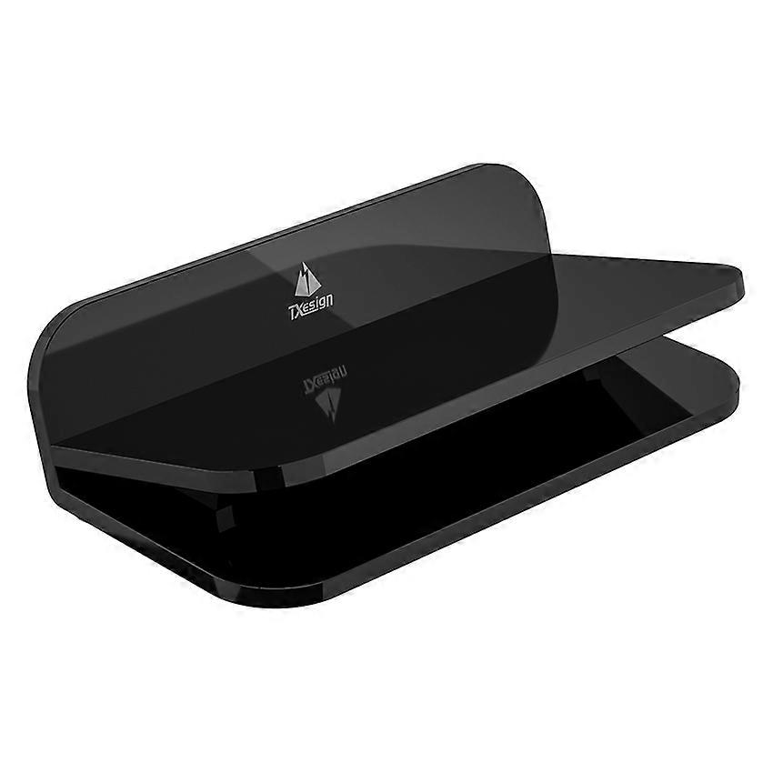 Universal Speaker Tilting Desktop Stand Square Speaker Storage Base for Bose/JBL/Marshall (1 PCS Black)