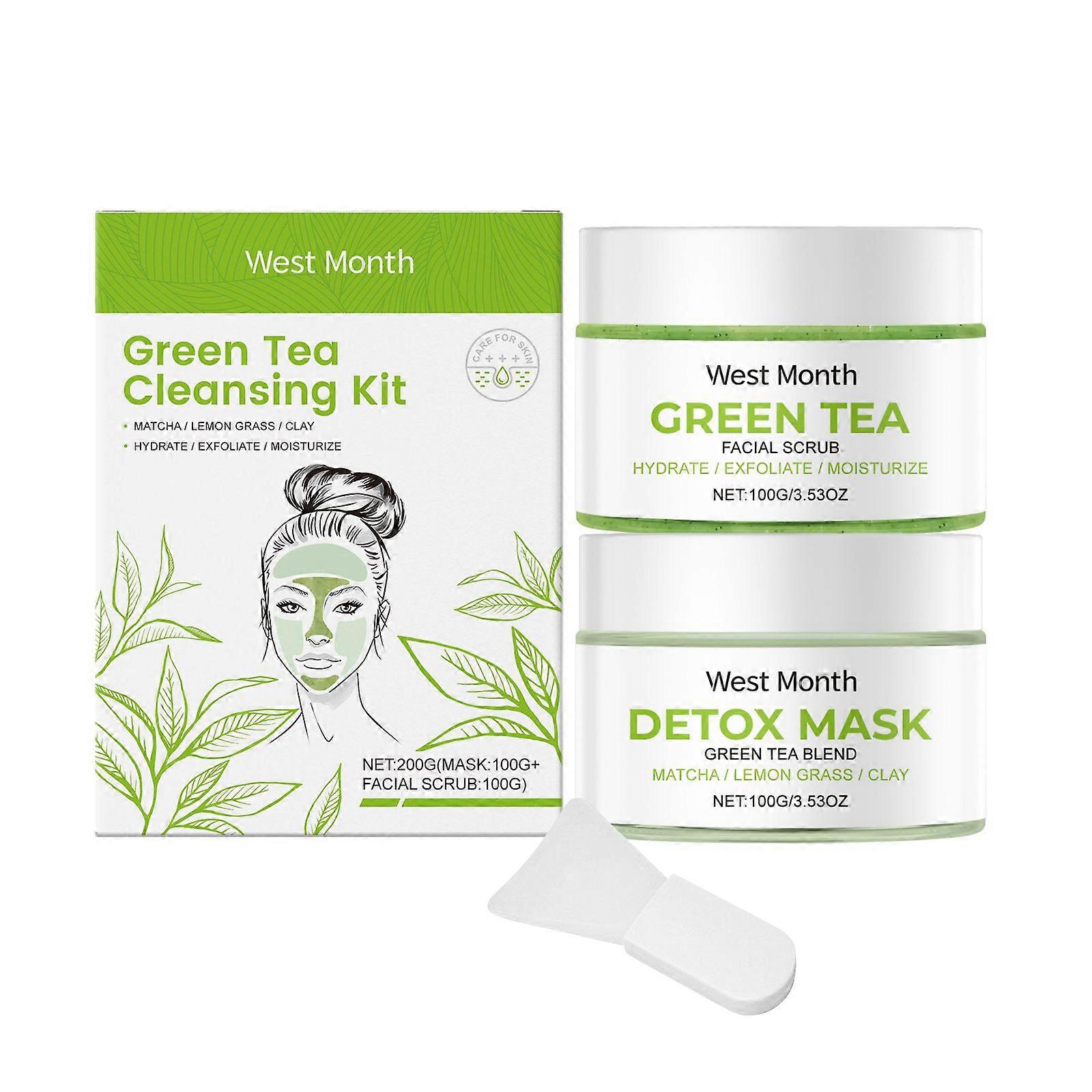 West Month Green Tea Cleansing Set - Cleanses Skin