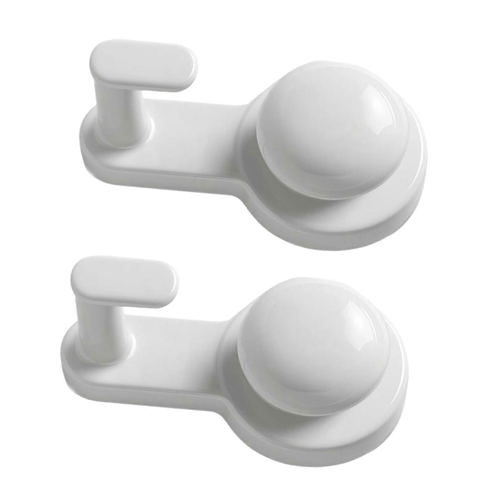 Κενές κρεμάστρες λουτρών τεχνολογίας γάντζου βεντούζας μετάλλων με το άσπρο γάντζο πορτών γυαλιού αναρρόφησης ικανότητας βάρους 11lb