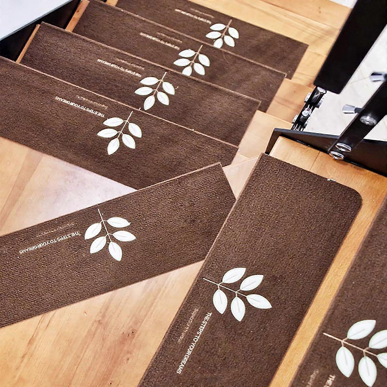 Stair Treads Indoor For Wooden Steps 10 Pack Non Adhesive Self Adhesive Treads With Reusable Adhesive Color C Size 55 x 22 x 4.5 cm