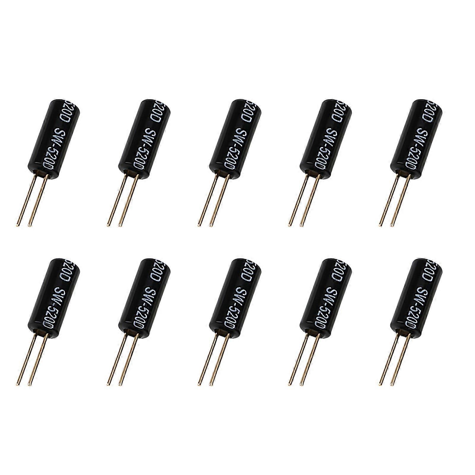 10Pcs Sw520D Vibration Switch Vibration Sensor Metal Ball Tilt Shaking Switch