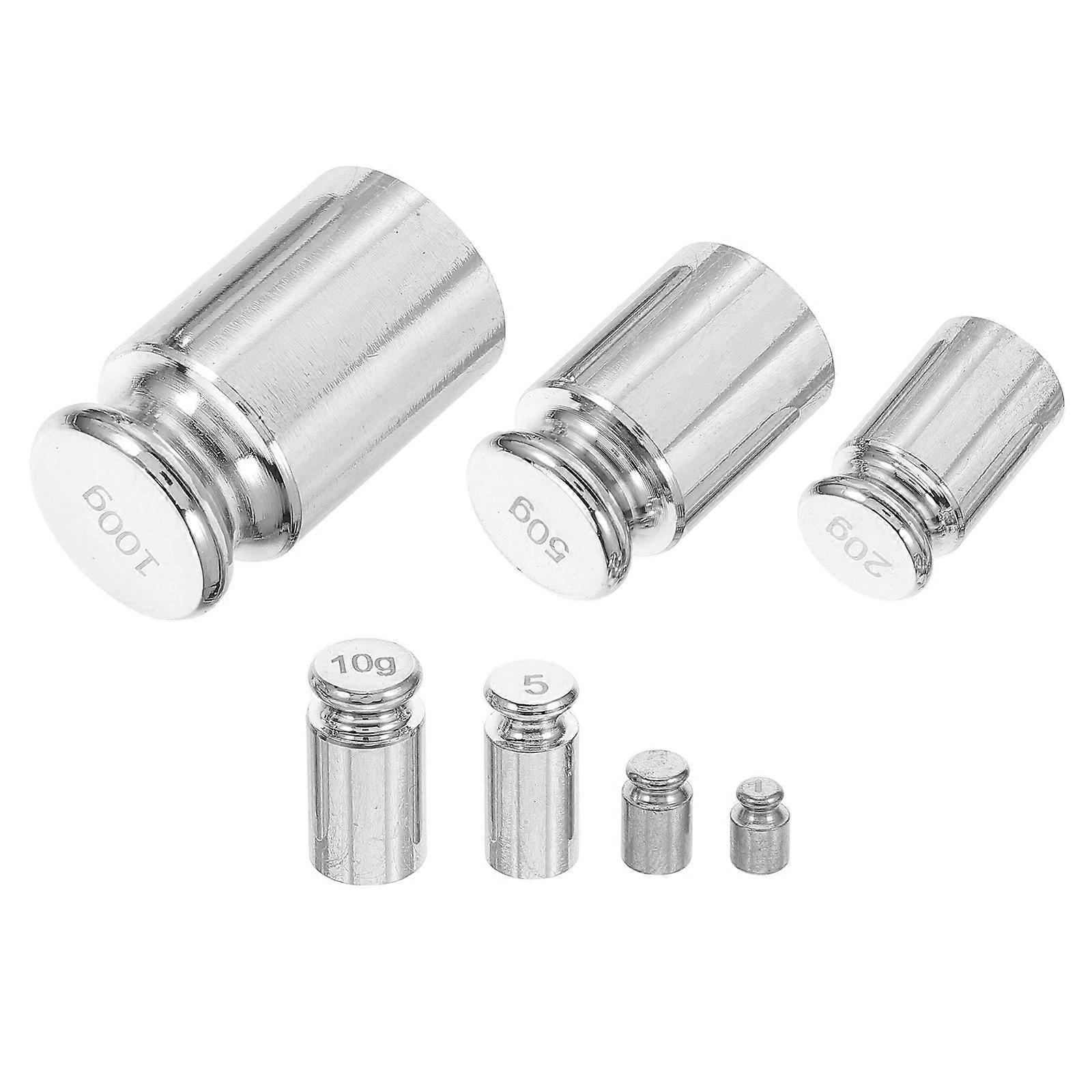 Steel Calibration Weight Set 7Pcs for Scale Precision Gram Measurement
