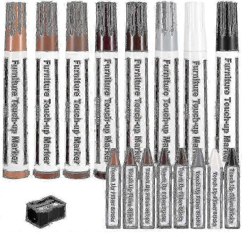 家具修理キット、木材タッチアップペン、ラミネートスクラッチ修理、木材修理用ワックススティック、家具