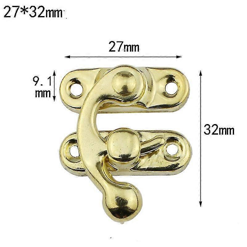 12x 古铜装饰插销珠宝木盒酒礼品锁带螺丝