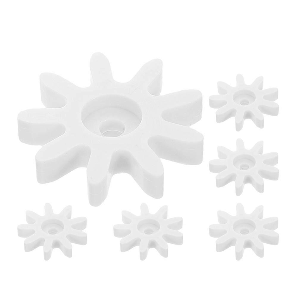 White 6Pcs Gear for Pinball Machine Mechanical Candy Machine Parts
