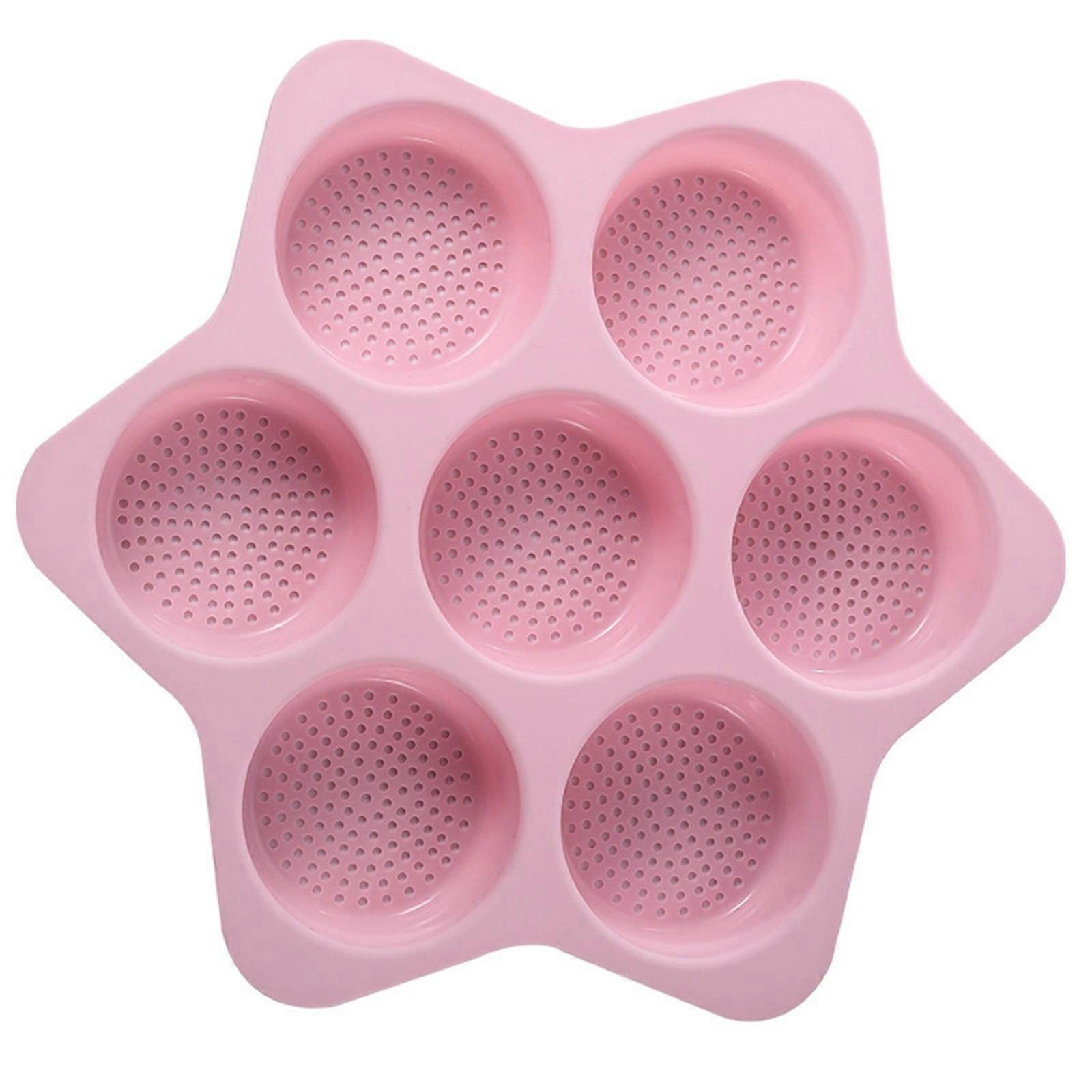 Six Pointed Star 7 In 1 Silicone Hamburger Baking Pan Silicone Non Stick Baking Pan Practical Kitchen Baking Tool