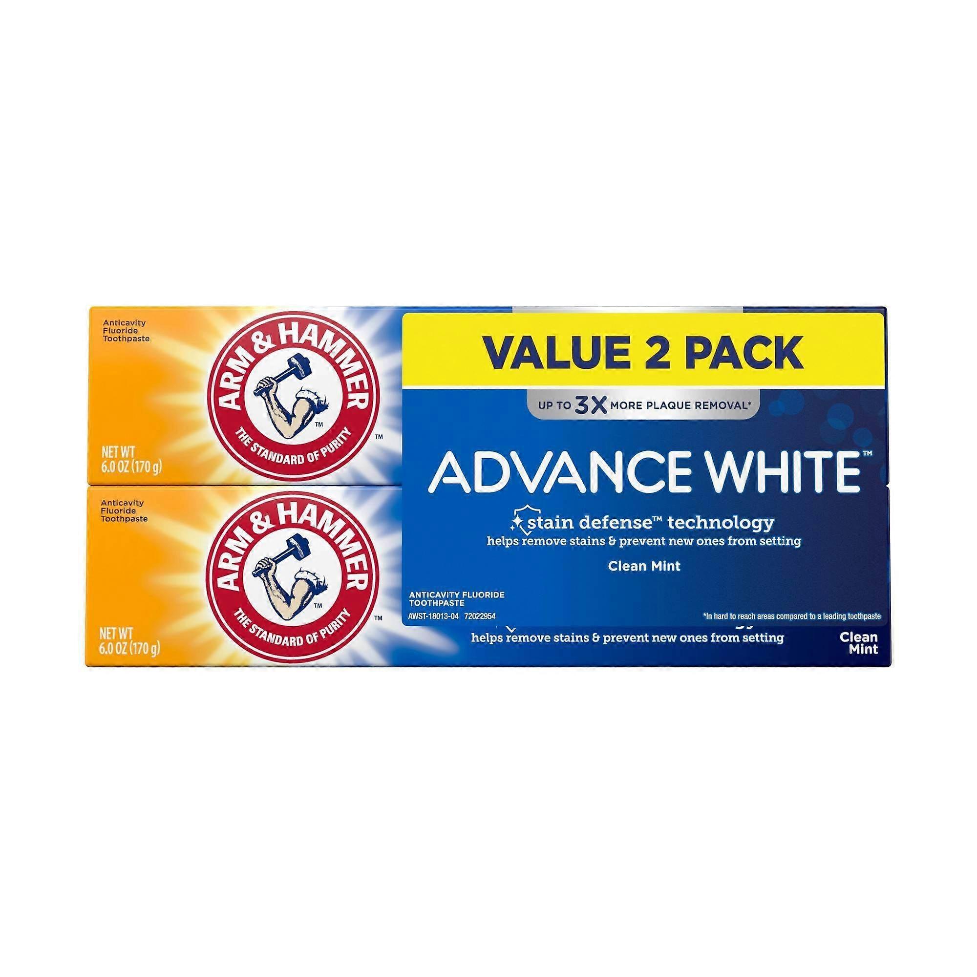 Arm & Hammer Advance Vit extrem blekning, 7 oz x 2 ea