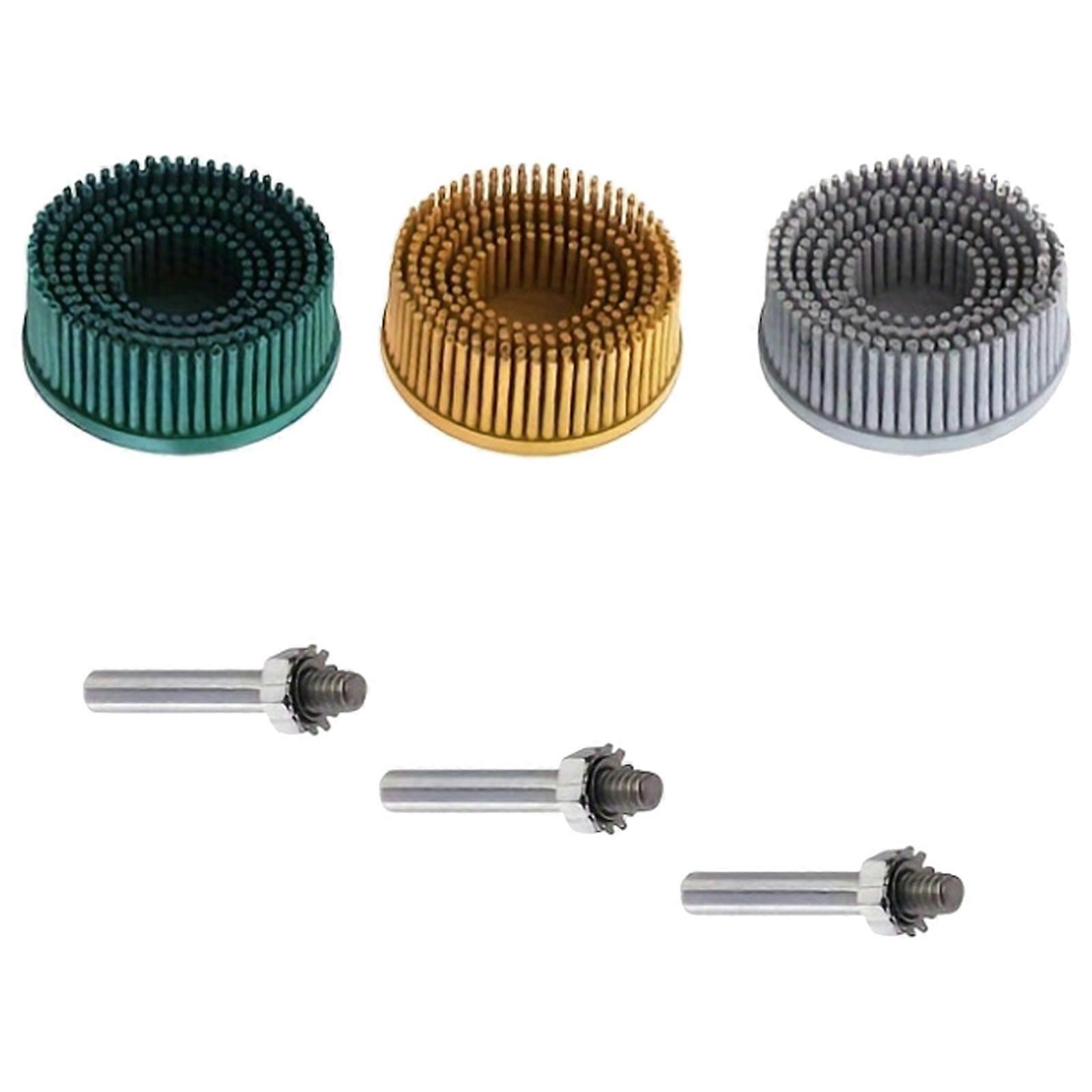 Quick Changes Rubber Base Grinding Wheel Brush Suitable With Power Drills For Functional Metalworking Applications Multicolor