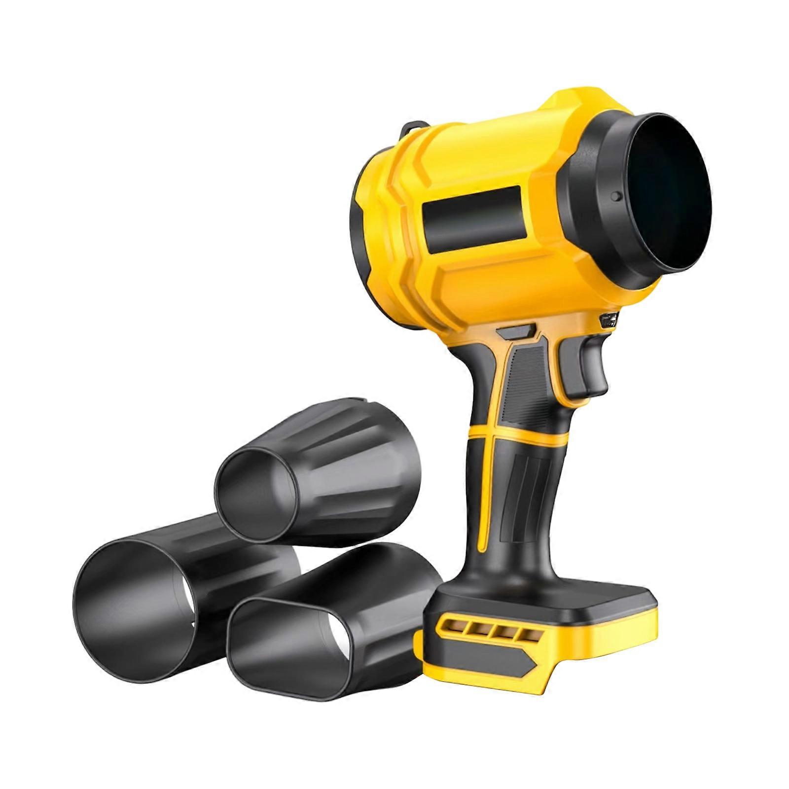 Professional Cordless Leaf Blower Kit 40000RPM Motor 2 Attachments Portable Design For Easy Handling  Yellow