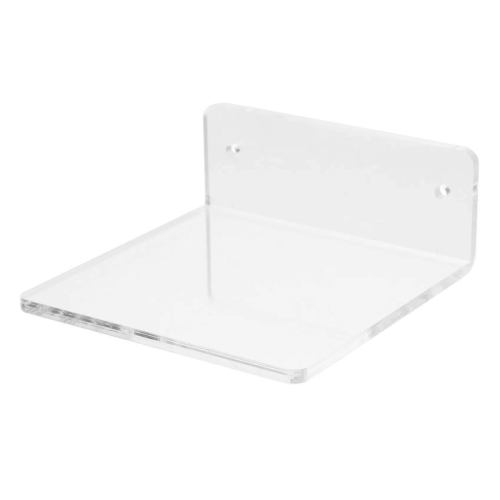 Space Efficient Acrylic Bathroom Shelves Wall Mounted Storage System Scratch Resistant Easy Assembly Simple Organizers Multicolor