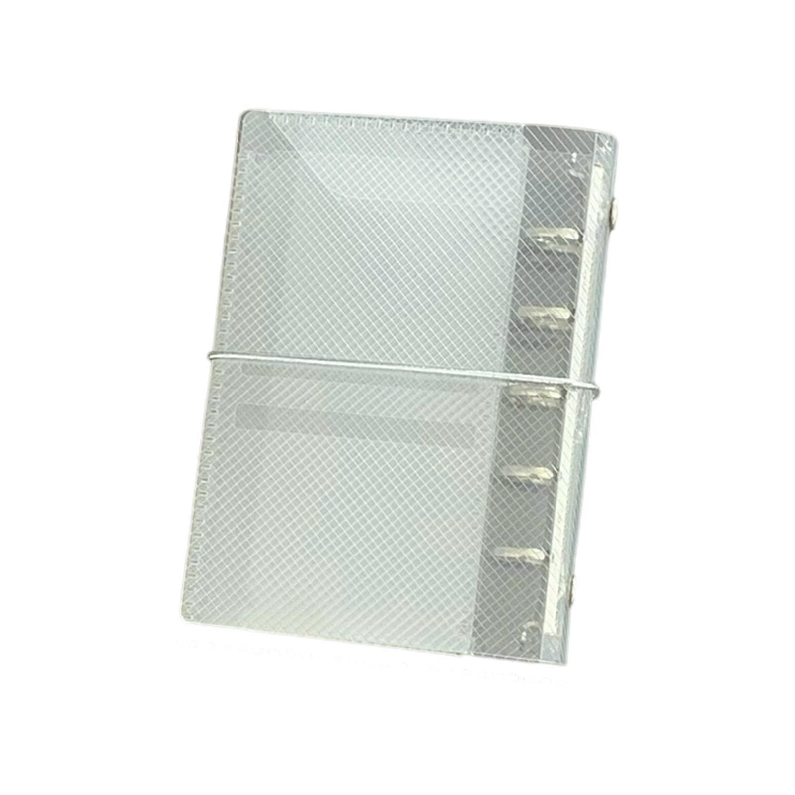 A6/A7 Notebook Cover Clear Binders Folder File Folde Display Book Three Fold Flip Binders Cover for Daily Use Multicolor