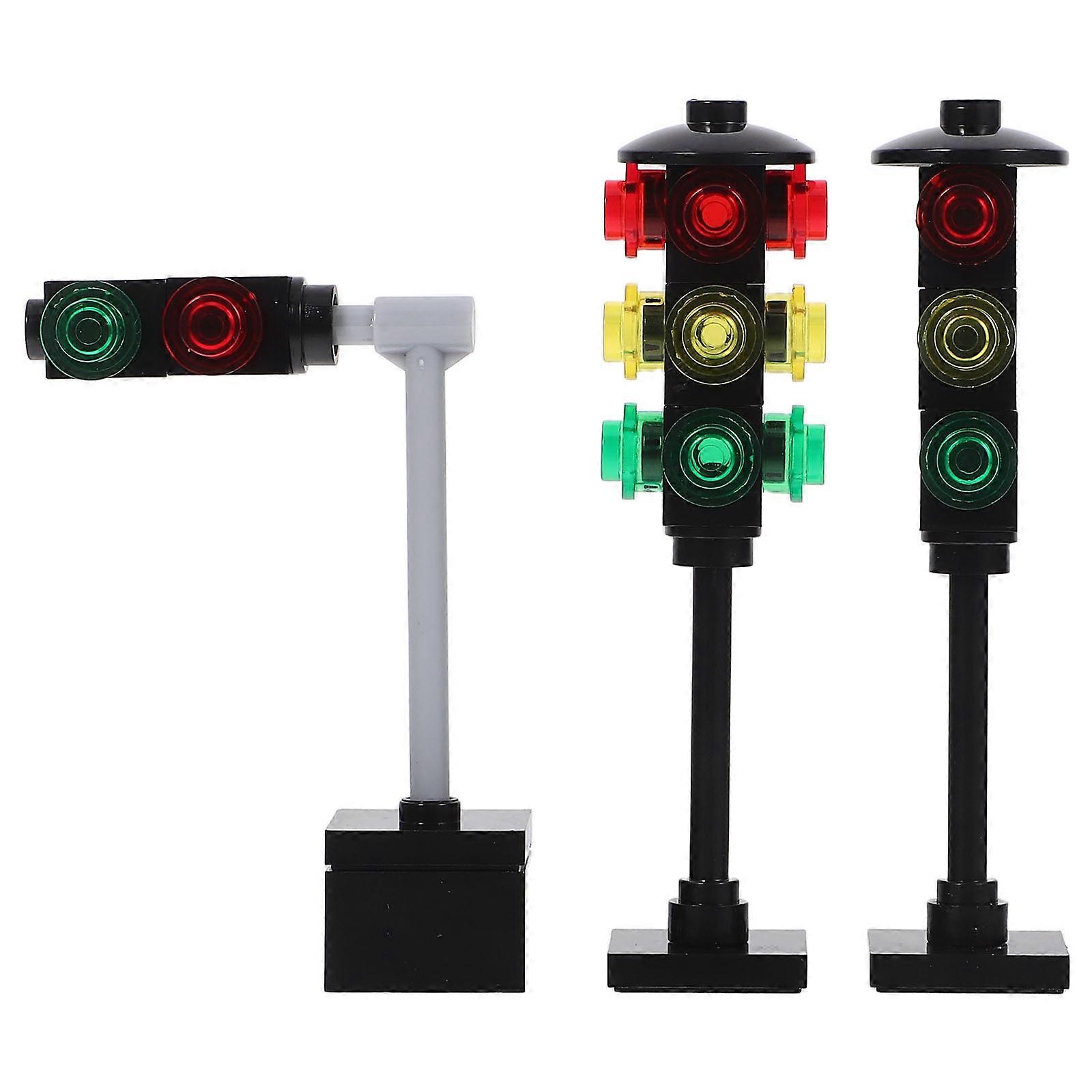 Traffic Signal Toy for Early Learning and DIY Assembly 1Set