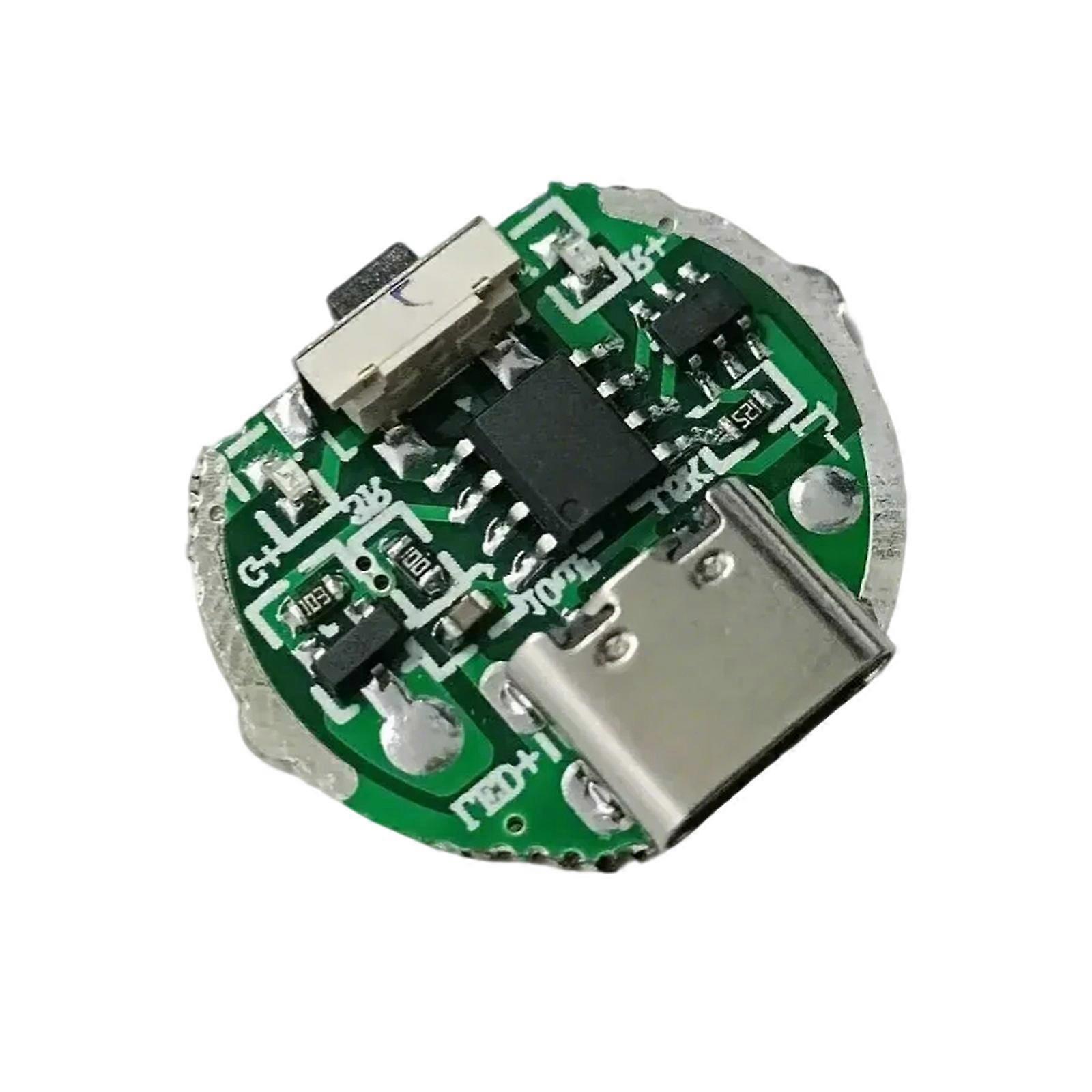 Efficient Flashlight Driver Board With Integrated Charging And Short Circuits Protections Compactly Lightweight Design Multicolor